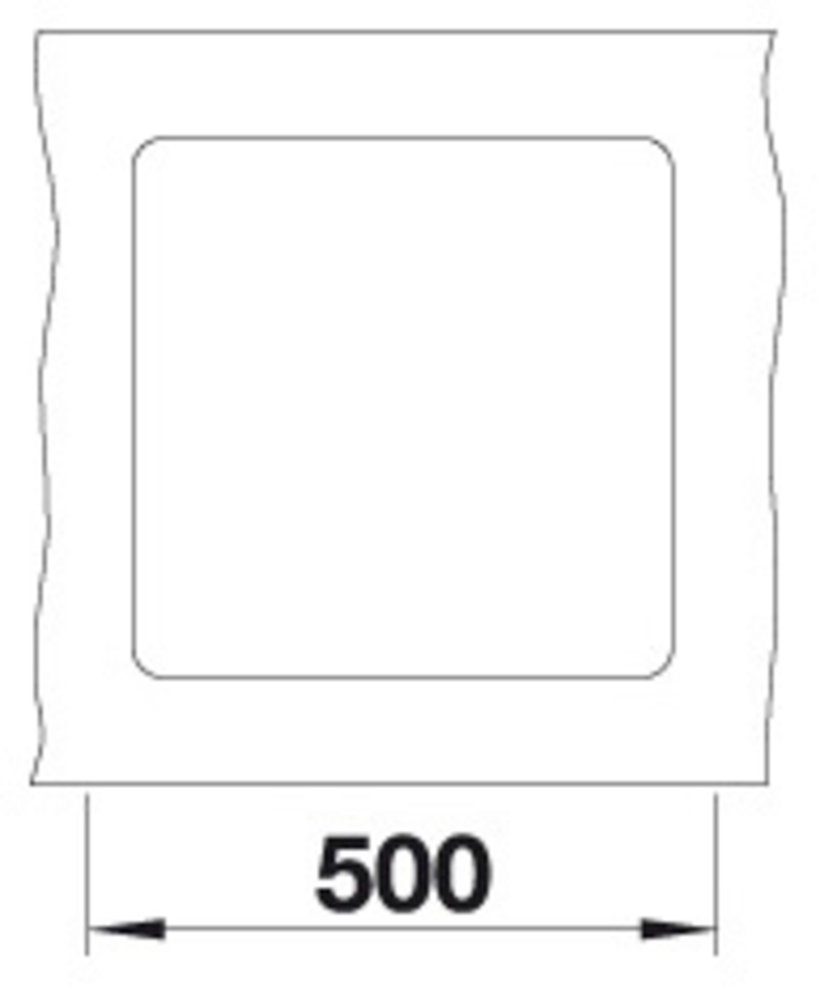 Blanco Granitspüle SUBLINE 400-F, erhältlich Farben (1 in St), mehreren 43/43 eckig, cm