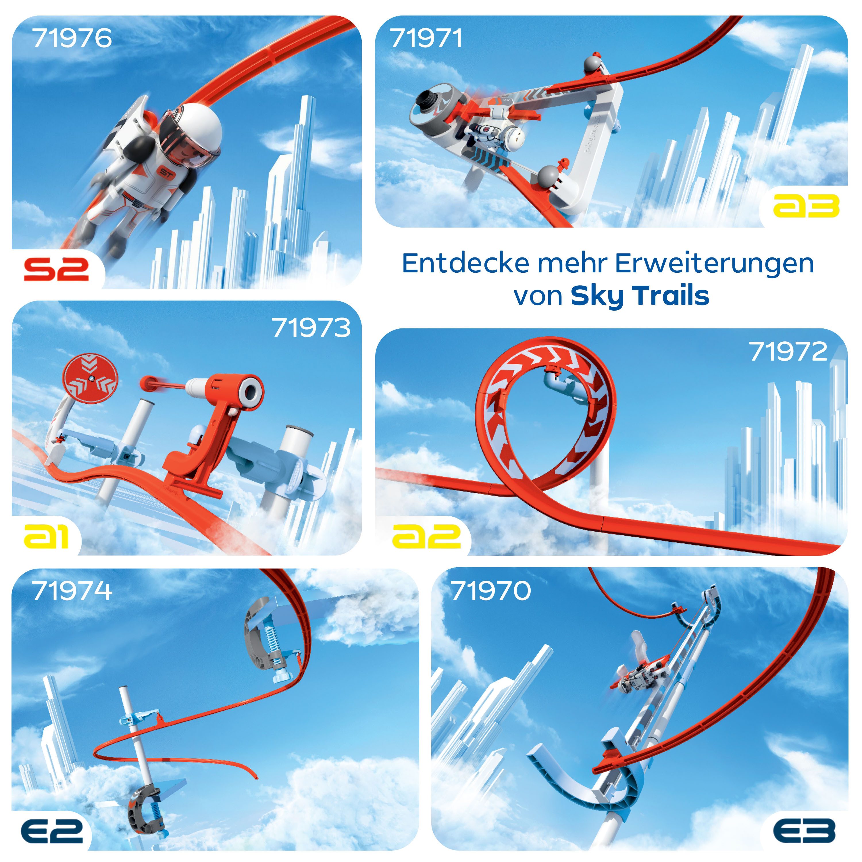 Playmobil® Sky Rider S 2 (71976), Sky Trails Konstruktions-Spielset, (8 St), Erweiterung, Made in Europe – Bild 5 von 5