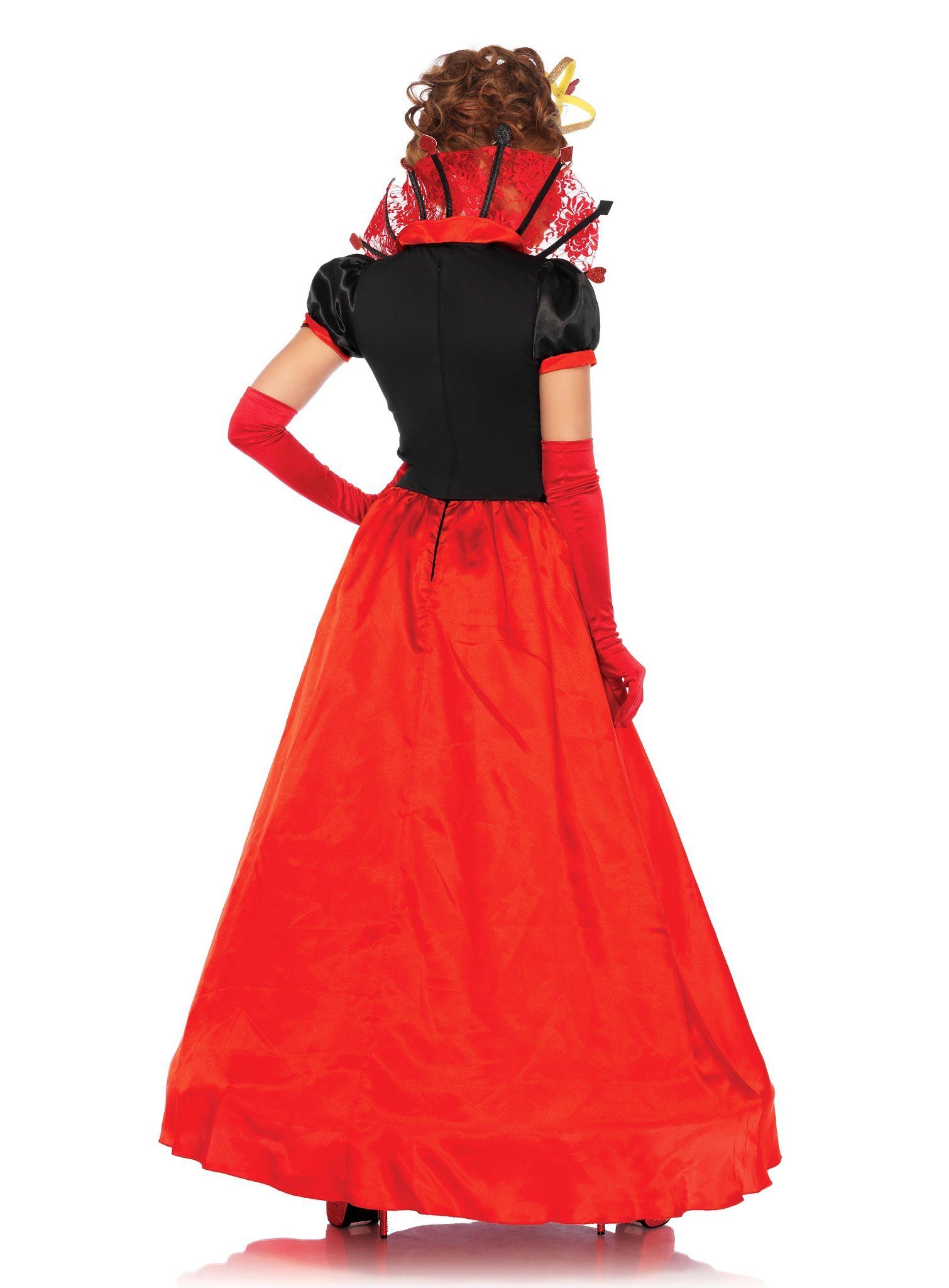 Leg Avenue Prinzessin-Kostüm Herzkönigin Ballkleid Kostüm, Wunderschönes Märchenkostüm für Karneval