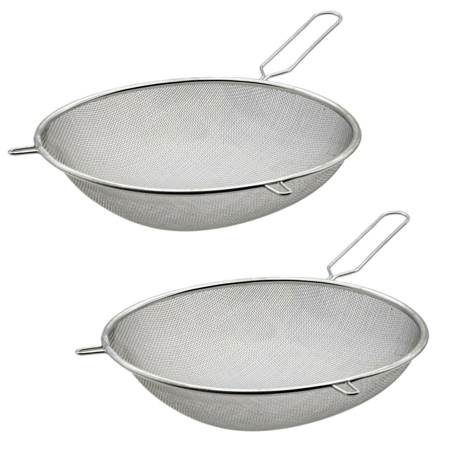 Best Choice Küchensieb 2x Küchensieb 21 cm Nudelsieb Abtropfsieb, (2-St), Metallsieb, Sieb mit Griff