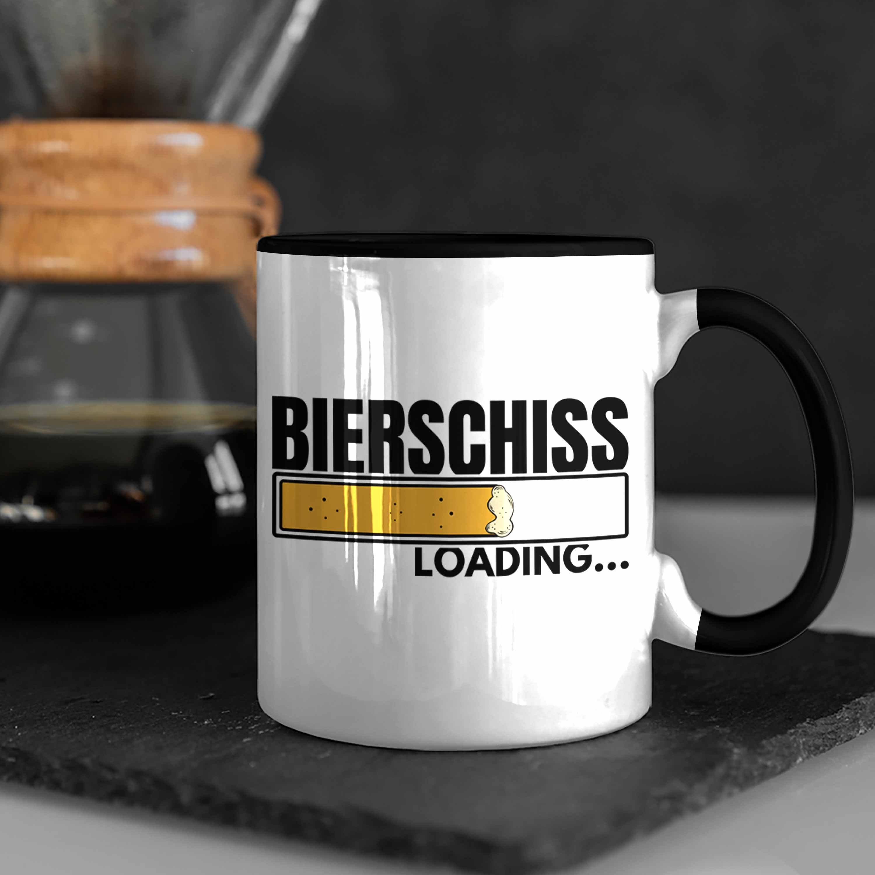 Schwarz Lustiger Männer Tasse Spruch Party Trendation Bierschiss Tasse Geschenkidee Mann - Trendation Loading