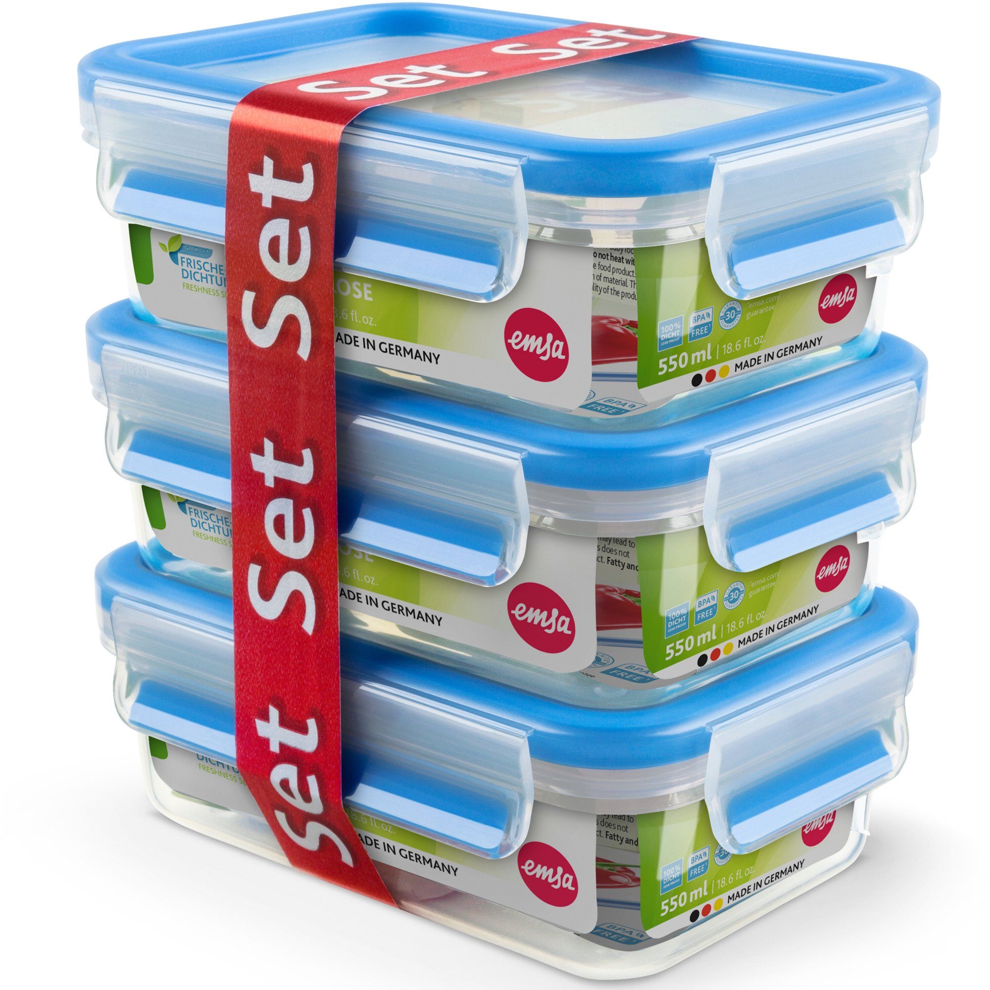 Emsa Lunchbox Emsa CLIP & CLOSE Frischhaltedosen 0,55 Liter