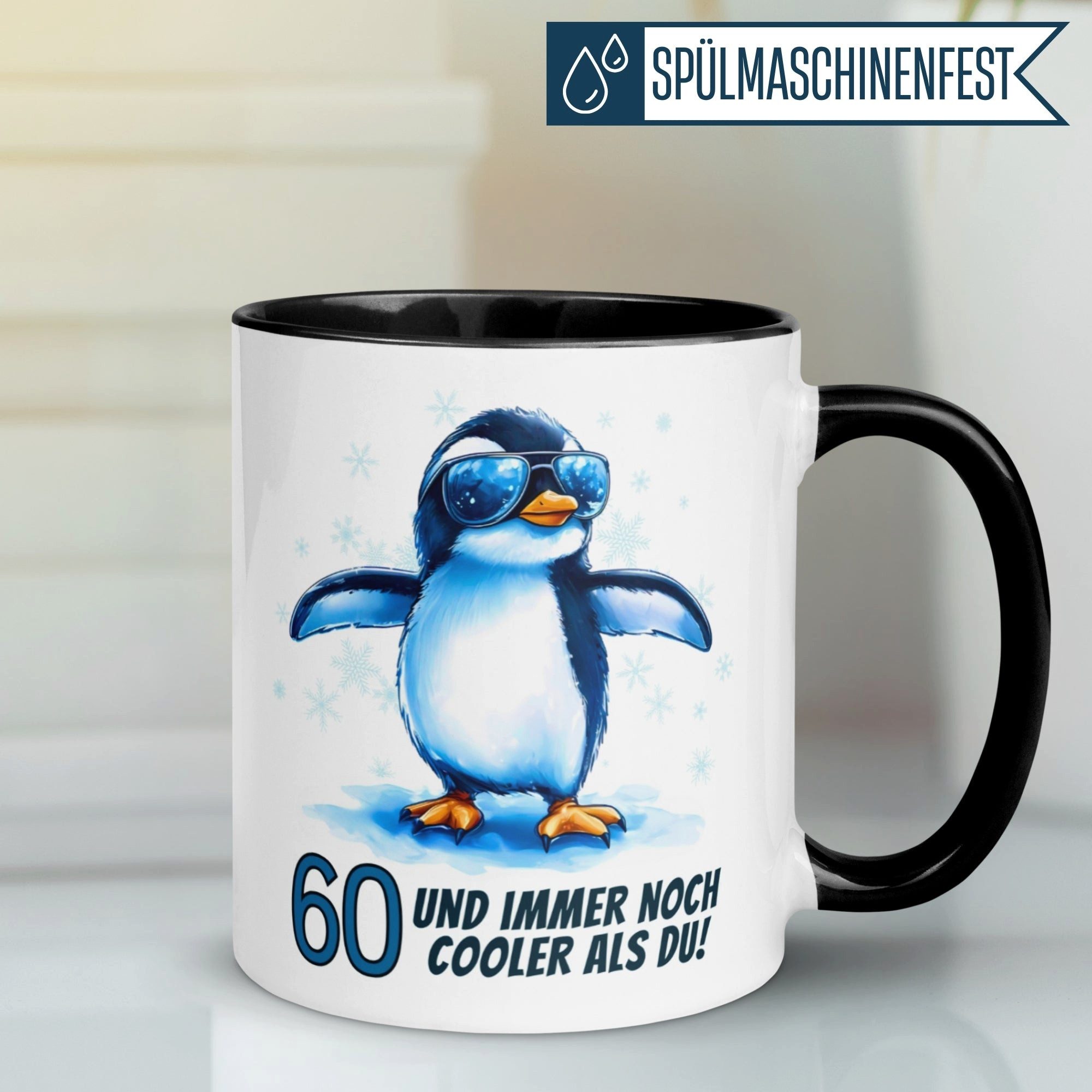 Momentals Tasse 60. Geburtstag Mann Frau – Cooler – Geburtstagsgeschenk Männer Frauen, Gratis Versand · Links-&Rechtshänder · Spülmaschinenfest