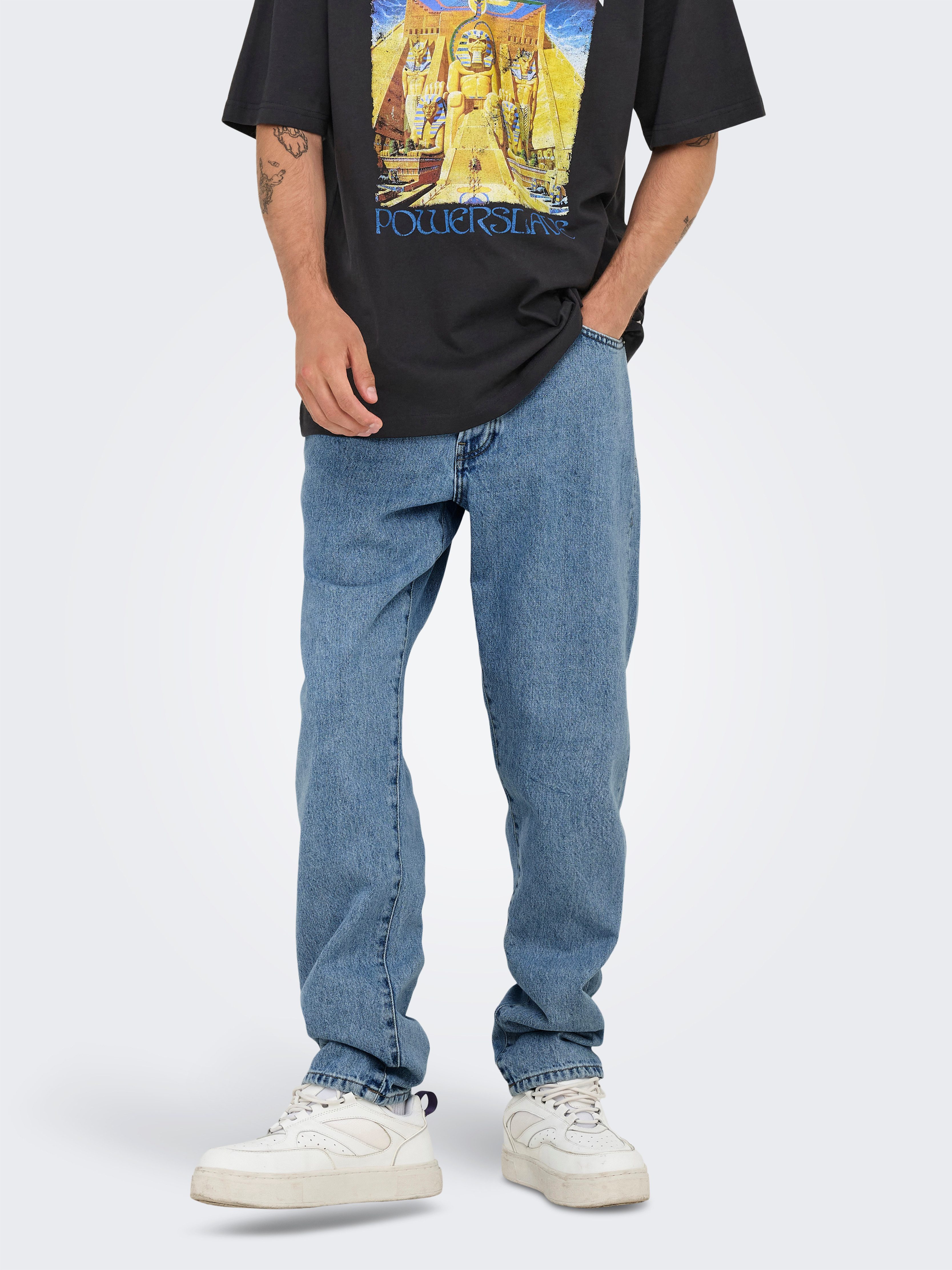 ONLY & SONS Loose-fit-Jeans ONSTYE LOOSE TAPE.BOX 8836 AZG DNM NOOS Baumwolle, loose fit