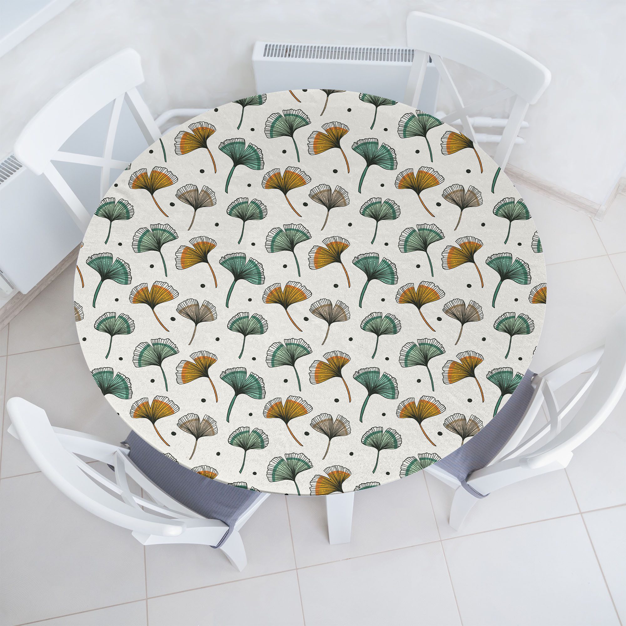 Tischdecke Rundum-elastische Stofftischdecke