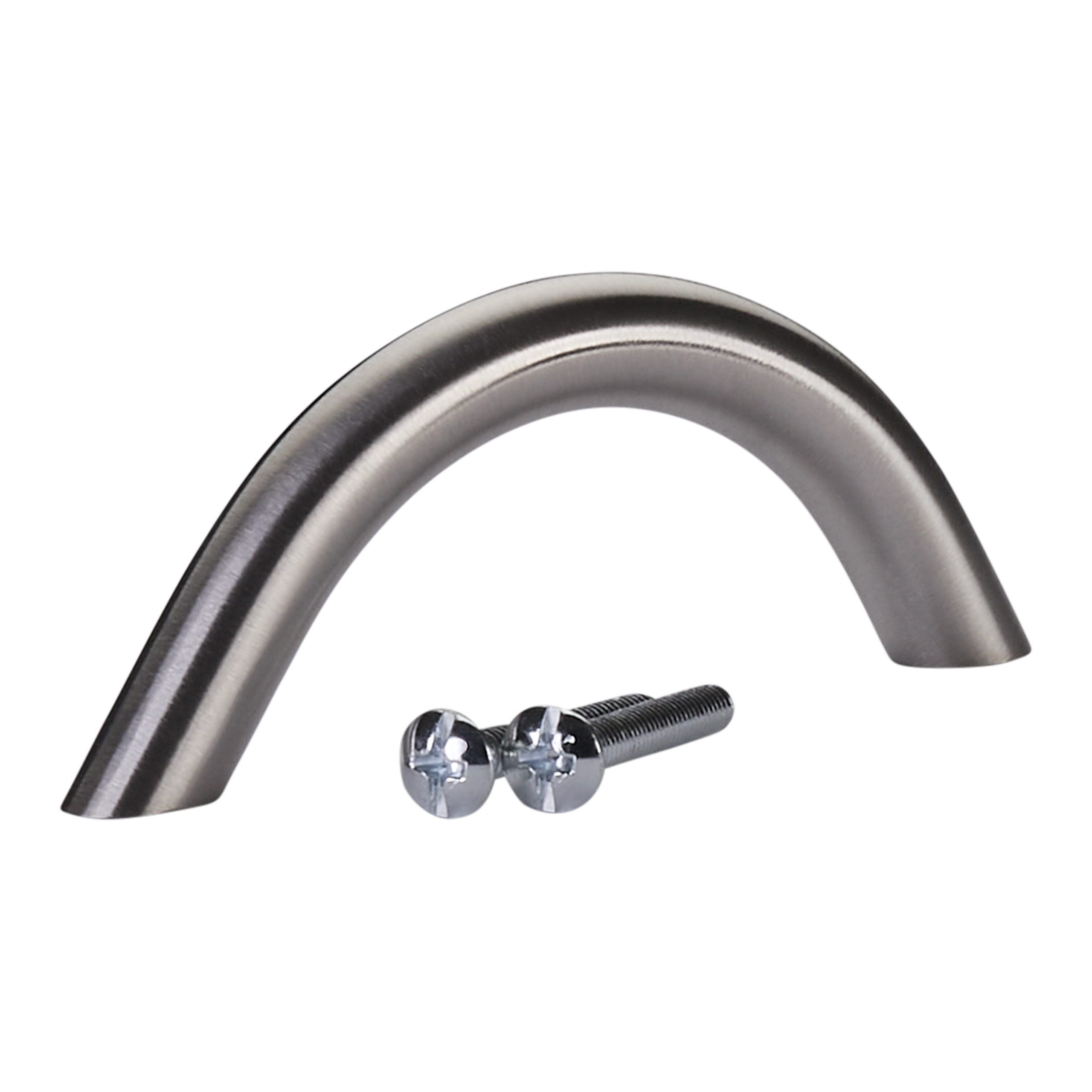 SO-TECH® Möbelgriff Bogengriff BG01e echt Edelstahl BA 64 - 320 mm - incl. Schrauben, Lochabstand 64 mm - inkl. Schrauben