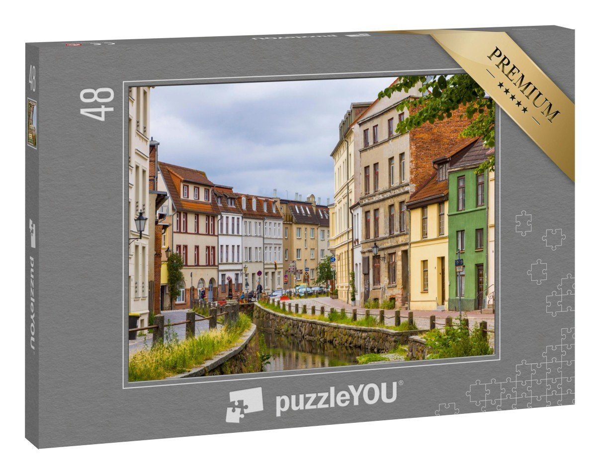 puzzleYOU Puzzle In den Straßen der Altstadt von Wismar, 48 Puzzleteile,  puzzleYOU-Kollektionen Wismar