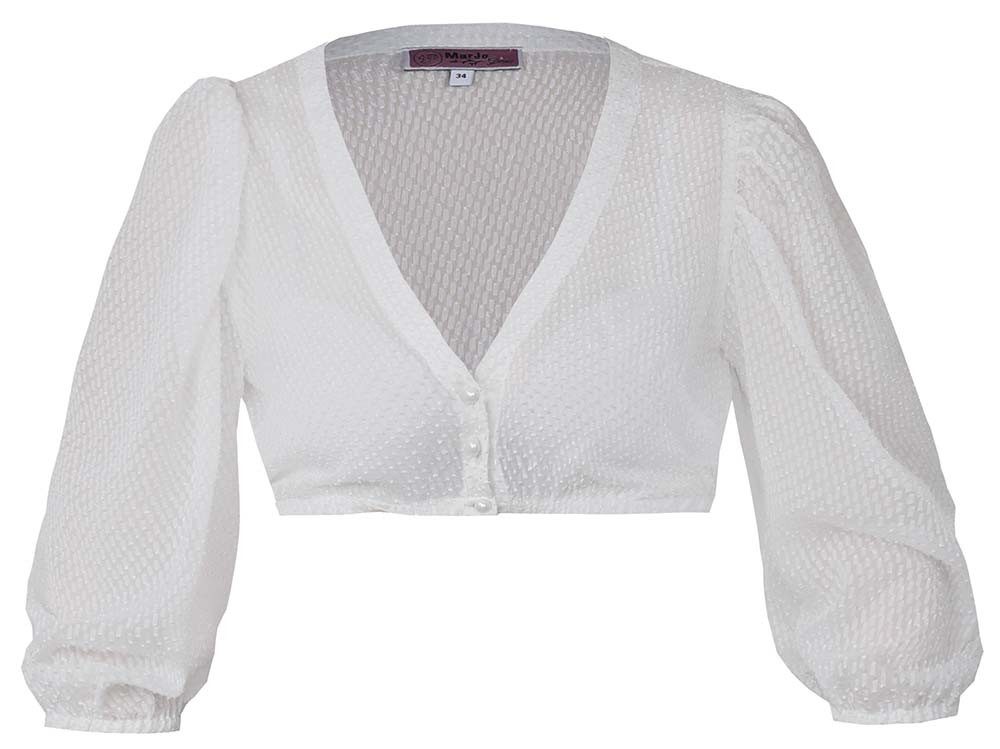 MarJo Dirndlbluse Dirndlbluse Erlabrunn Dreiviertelarm Puffarm ecru günstig online kaufen