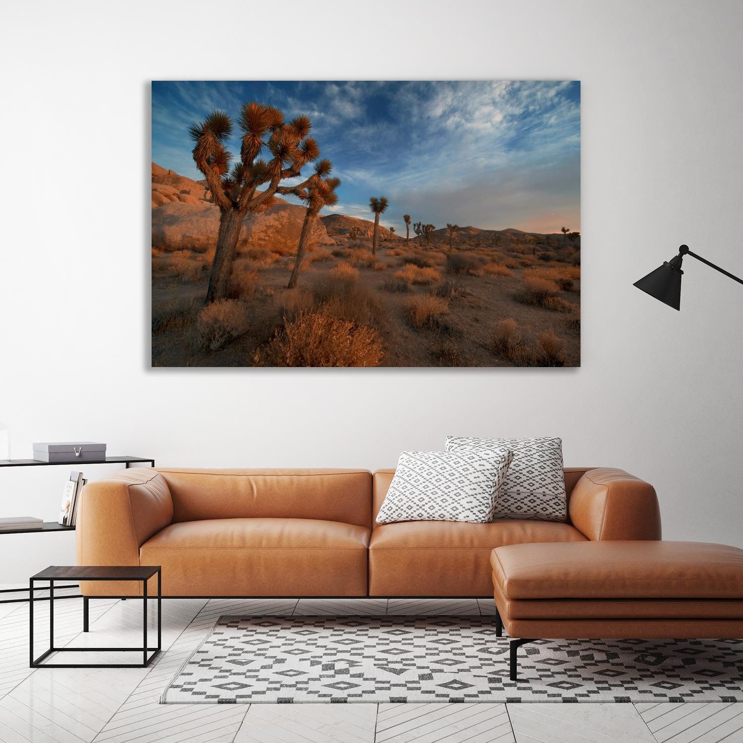 queence XXL-Wandbild Akustikbild Landschaft Wüste, Amerika, Bilder von Amerika, Landschaft, Natur, Wüste, Wüstenbilder (1 St), Einfache Akustiklösung ohne Baumaßnahme, Schalldämmung, Paneele