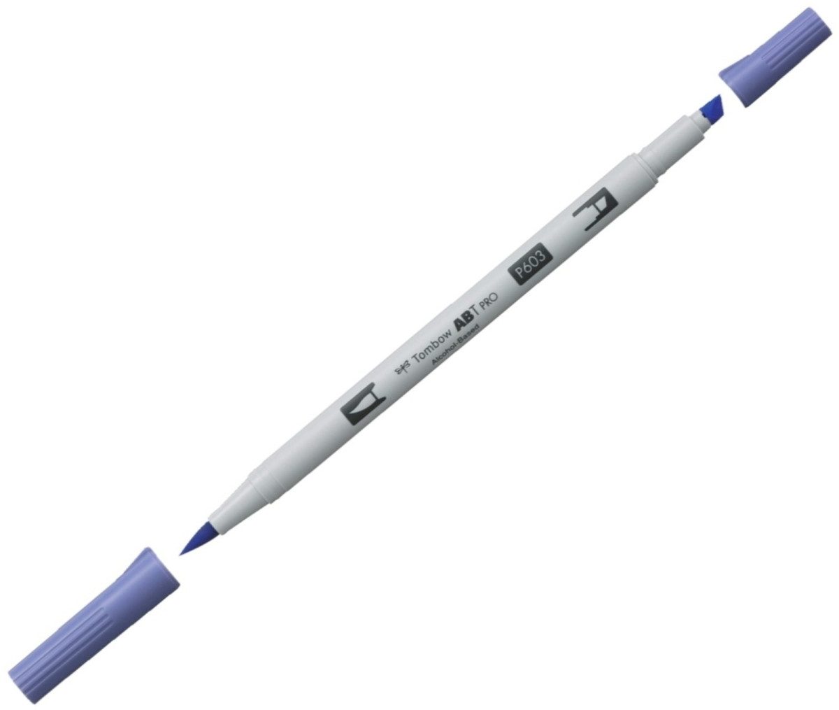 Filzstift Dual-Fasermaler ABT Pro Keilspitze/Pinselspitze Alkoholbasis periwinkl