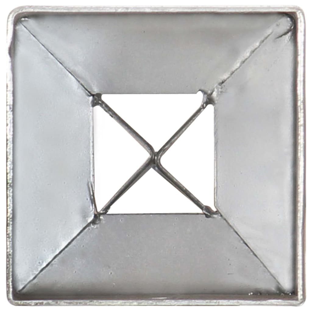 vidaXL Einschlagbodenhülse Verzinkter 7790 Stk Silbern Erdspieße 6 cm Stahl