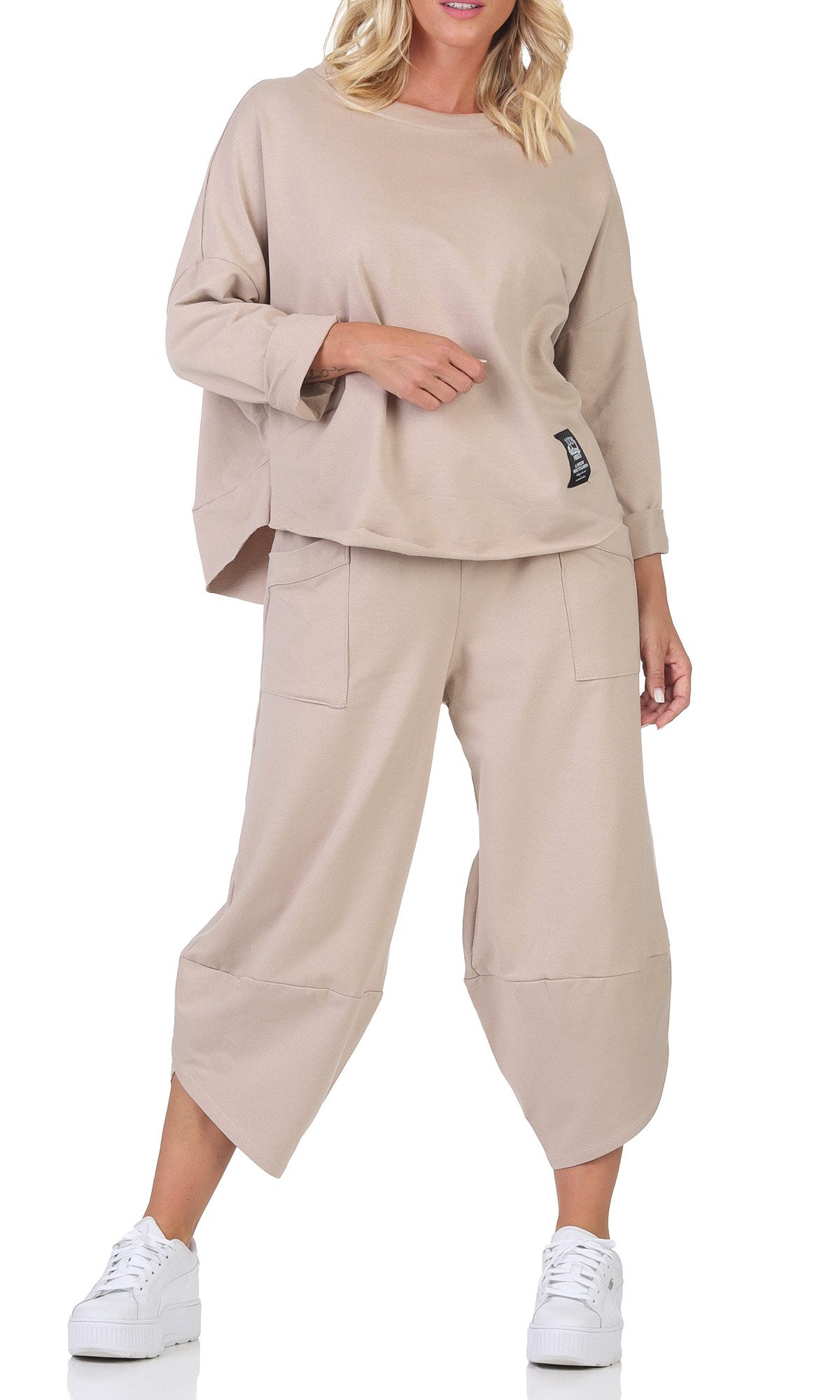 simaranda Jogginganzug Damen Jogginganzug 6172 36-42 Beige günstig online kaufen