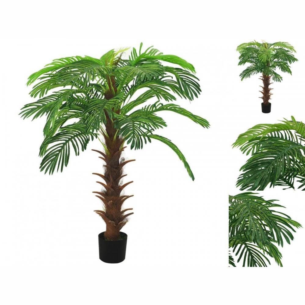 Künstliche Zimmerpflanze Künstliche Palme Cycas mit Topf 140 cm Grün Pflanze realistisch echt, vidaXL, Höhe 0 cm