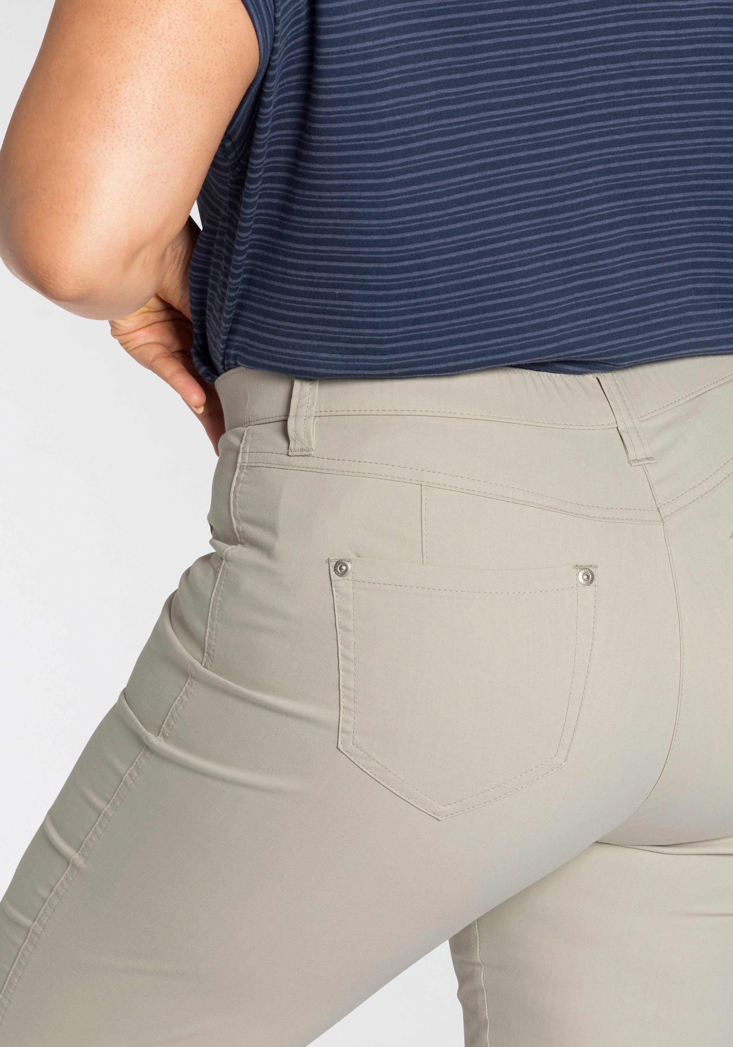 Komfortbund Chinohose beige mit KjBRAND Chino Betty