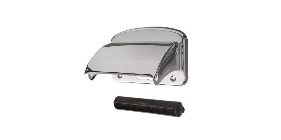 CORNAT Toilettenpapierhalter Cornat Papierrollhalter chrom, mit Deckel günstig online kaufen