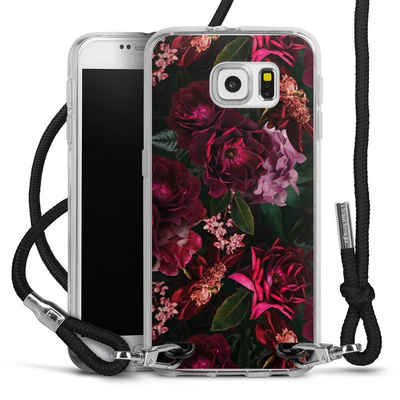DeinDesign Handyhülle »Rose Blumen Blume Dark Red and Pink Flowers«, Samsung Galaxy S6 Handykette Hülle mit Band Case zum Umhängen
