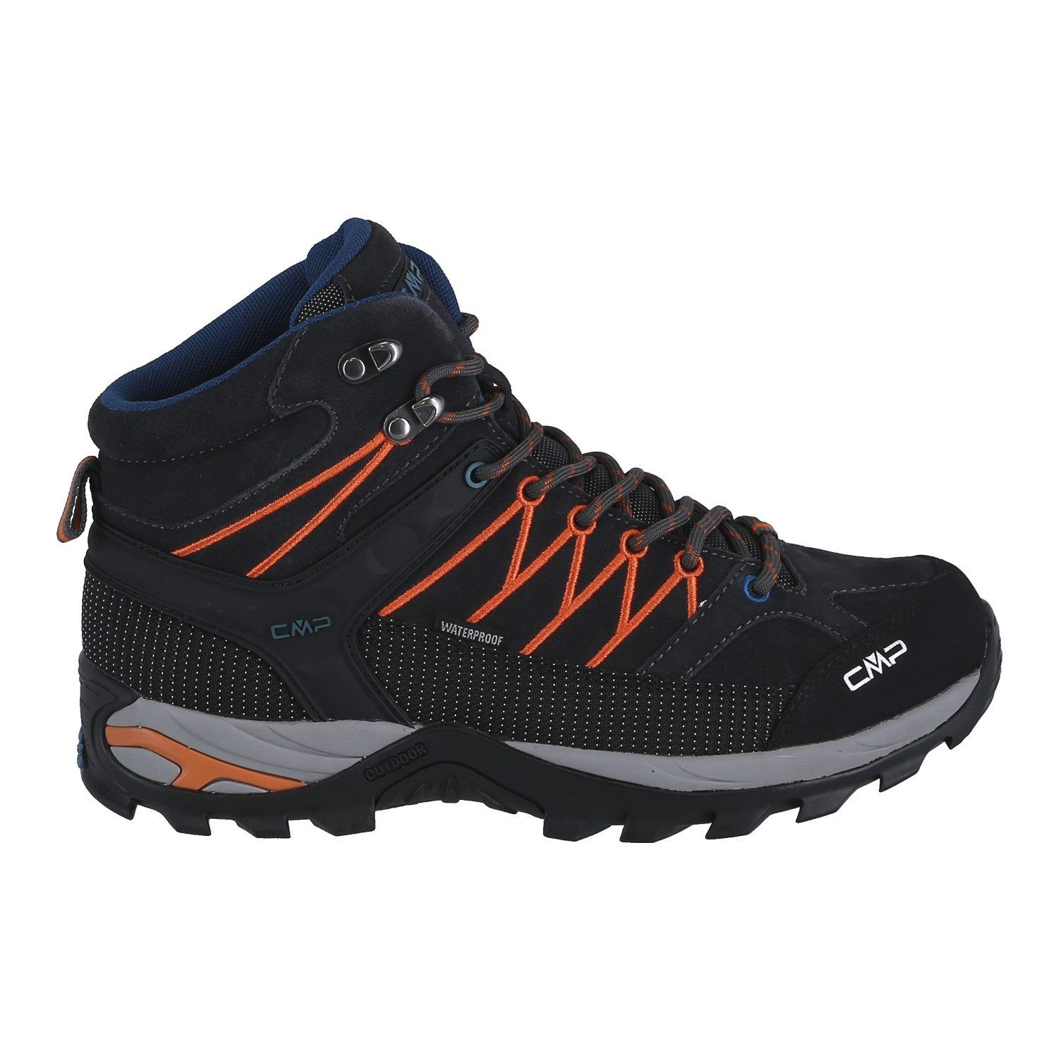 CMP Rigel Mid Trekking WP (wasserdicht) dunkelgrau/orange Herren Wanderschu günstig online kaufen