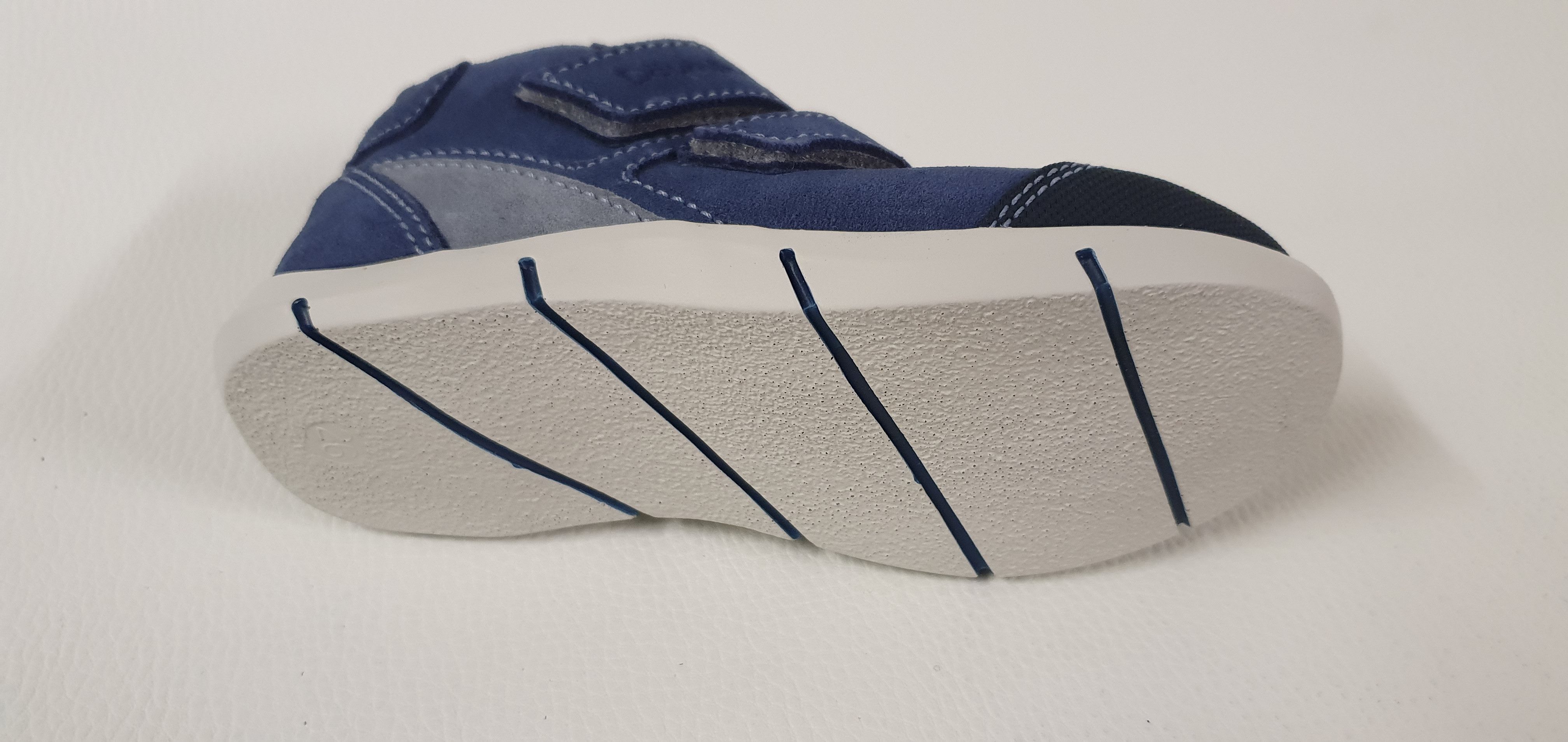 Däumling Kinderschuhe LOW 110201 blau Klettverschluß Lederschuh Innen Außen Schnürschuh aus echtem Leder