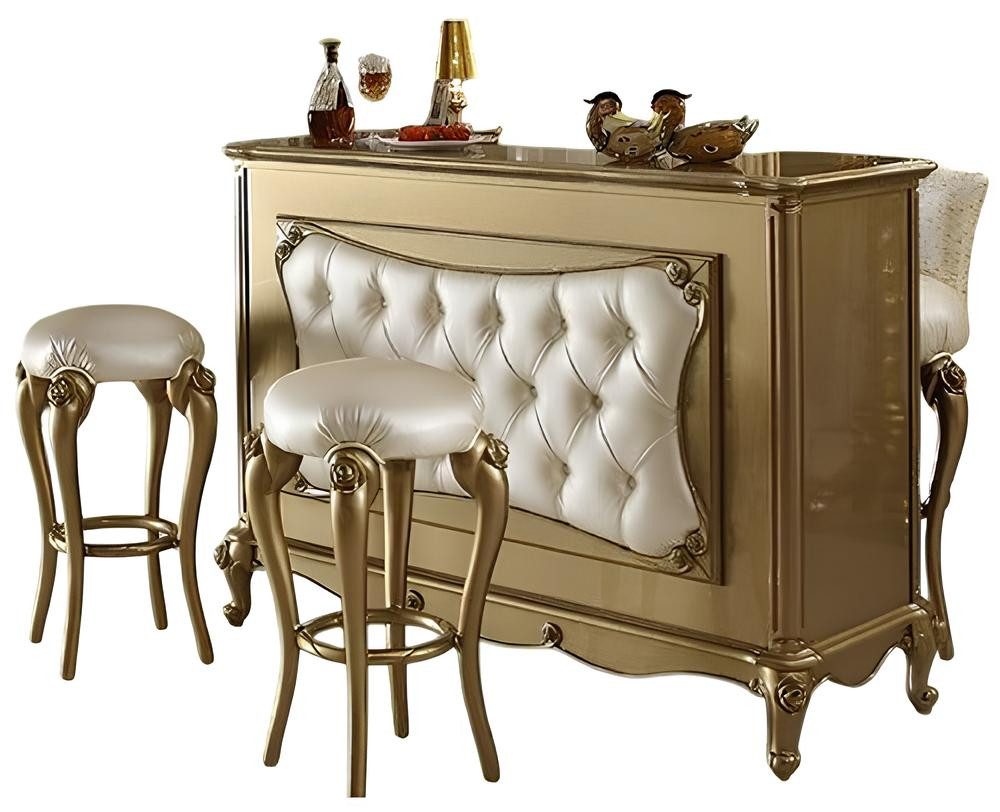 JVmoebel Bartisch Barthresen Bar Tisch Holz Bar Tische Tresen Klasse Barock Handarbeit, Made in Europa