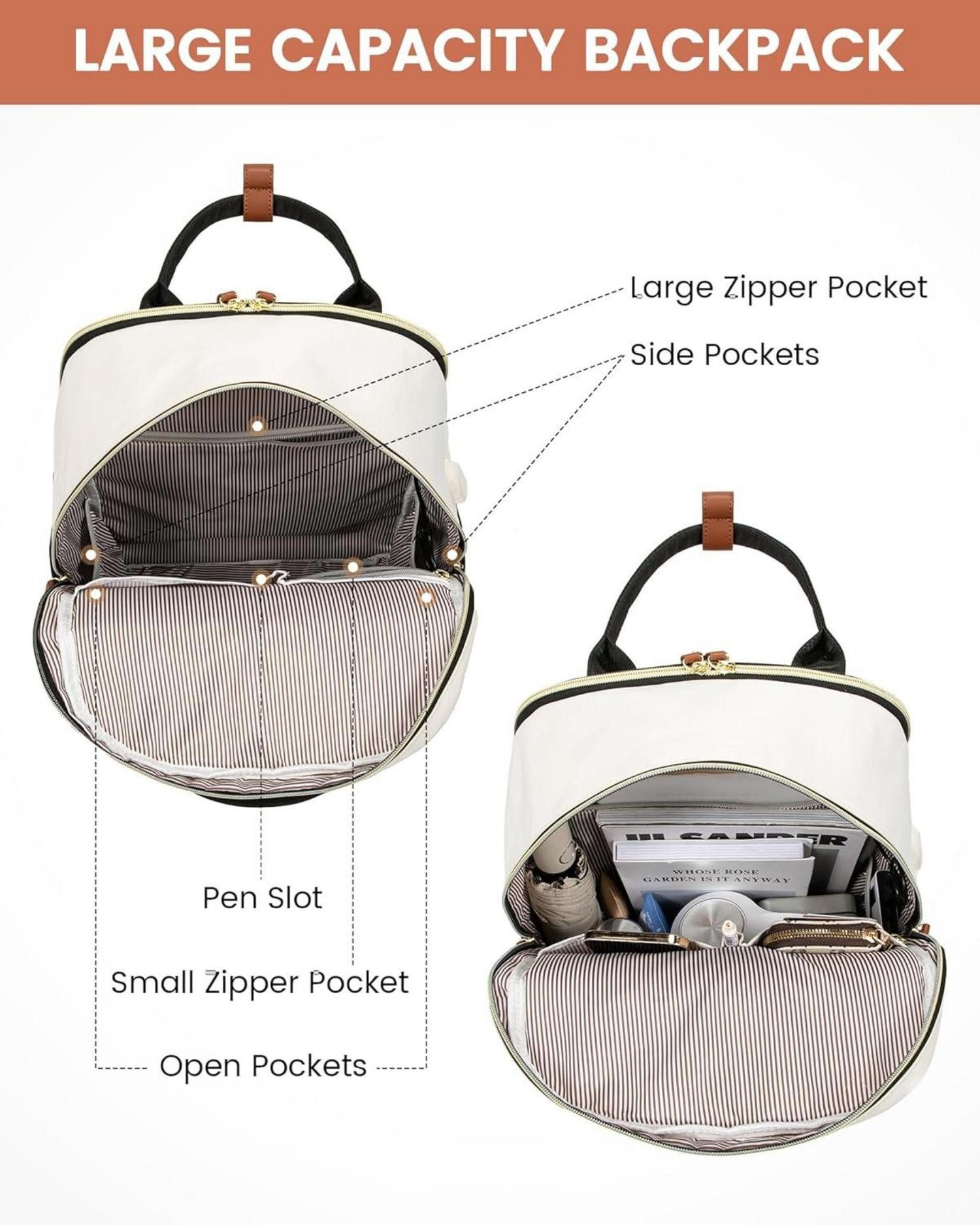 LuxusKollektion Laptoprucksack Damen Rucksack 15,6 Zoll günstig online kaufen