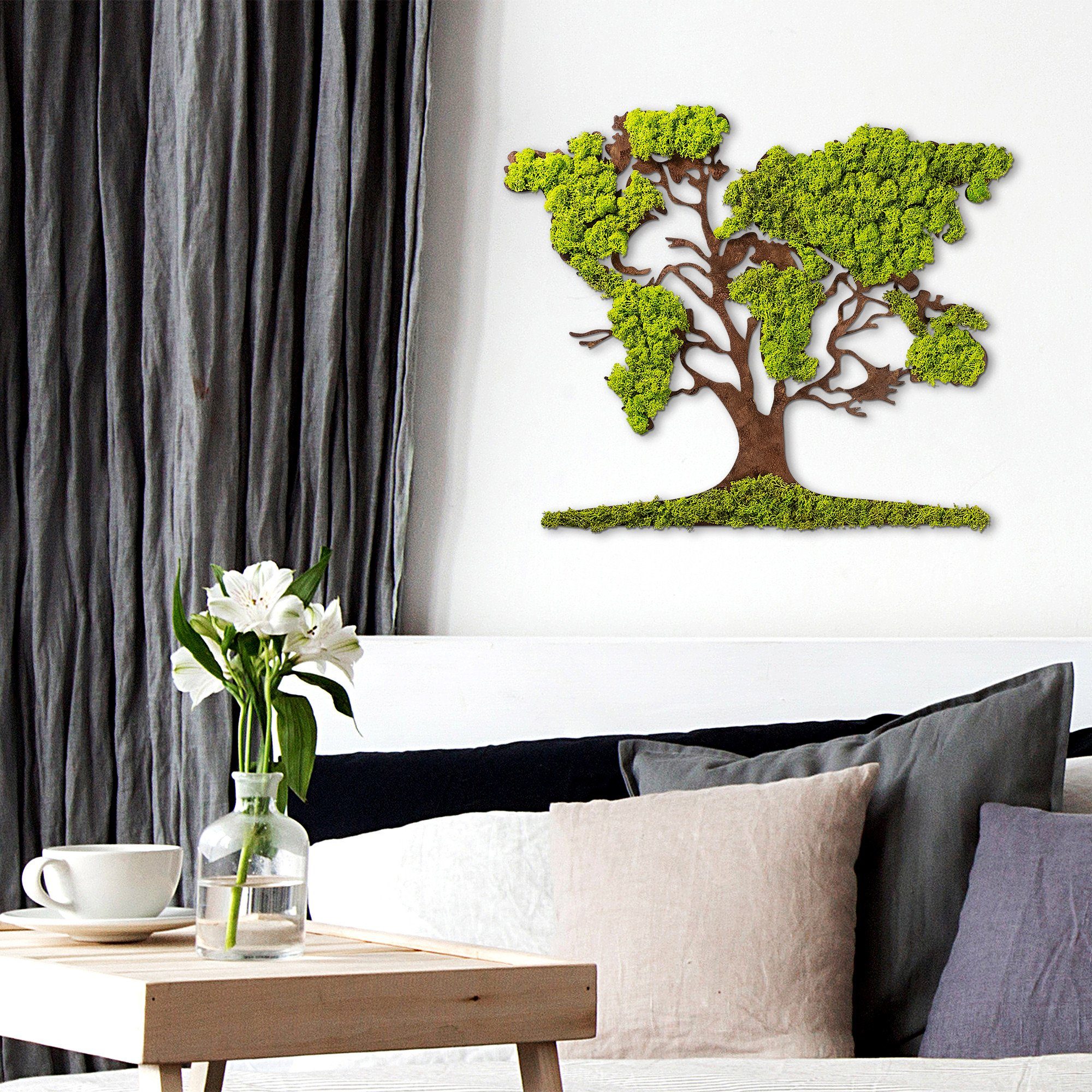 Wallity Wanddekoobjekt 100% MDF / MOSS günstig online kaufen