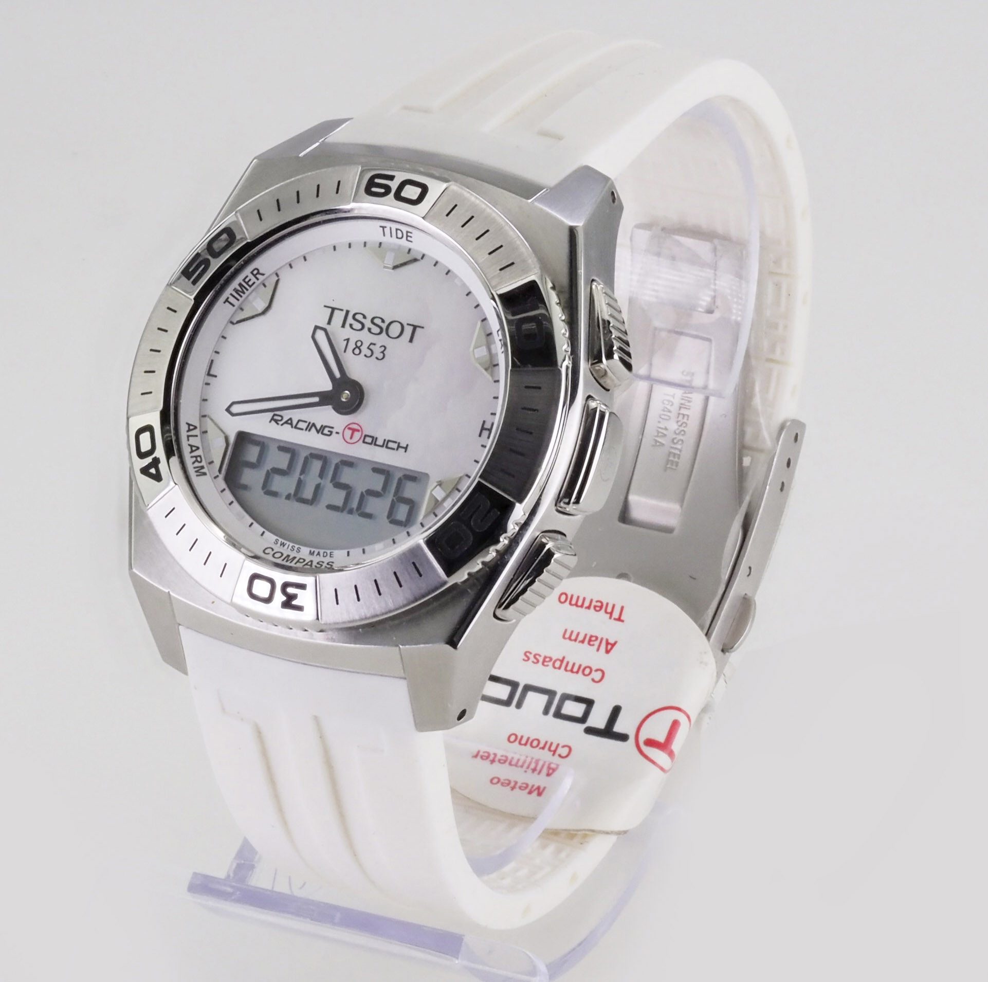 Tissot Multifunktionsuhr schweizer Herren Uhr 43 mm Ø Racing-Touch T0025201711100