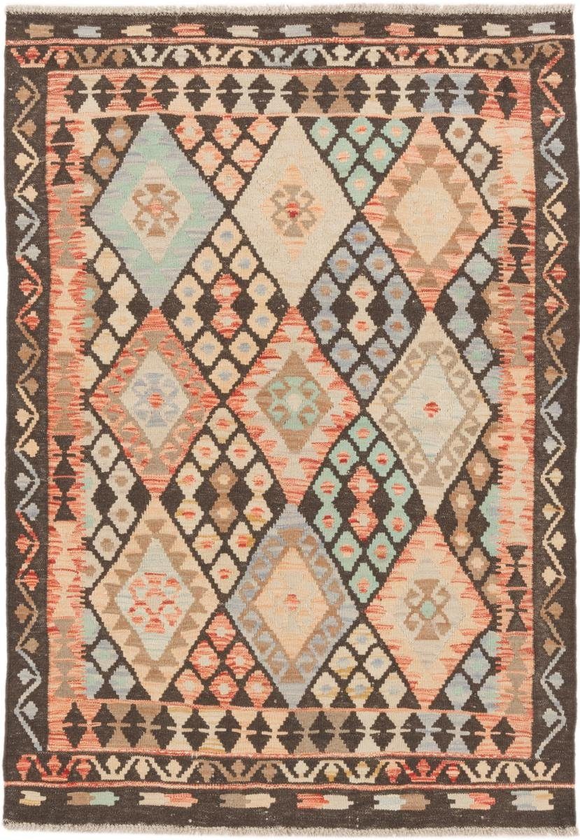 Orientteppich Kelim Afghan 104x149 Handgewebter Orientteppich, Nain Trading, rechteckig, Höhe: 3 mm