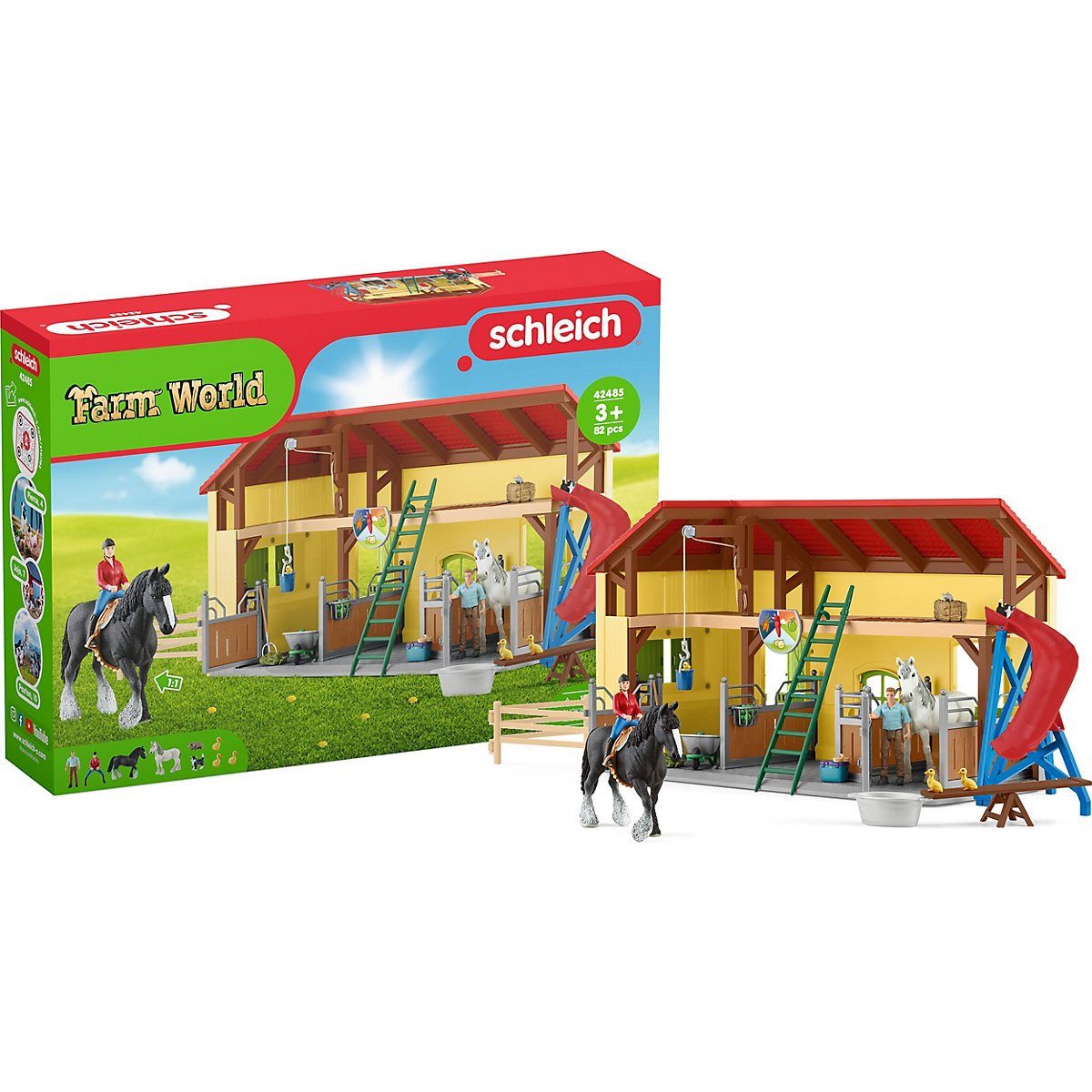 Schleich® Spielfigur »Schleich Farm World 42485 Pferdestall«
