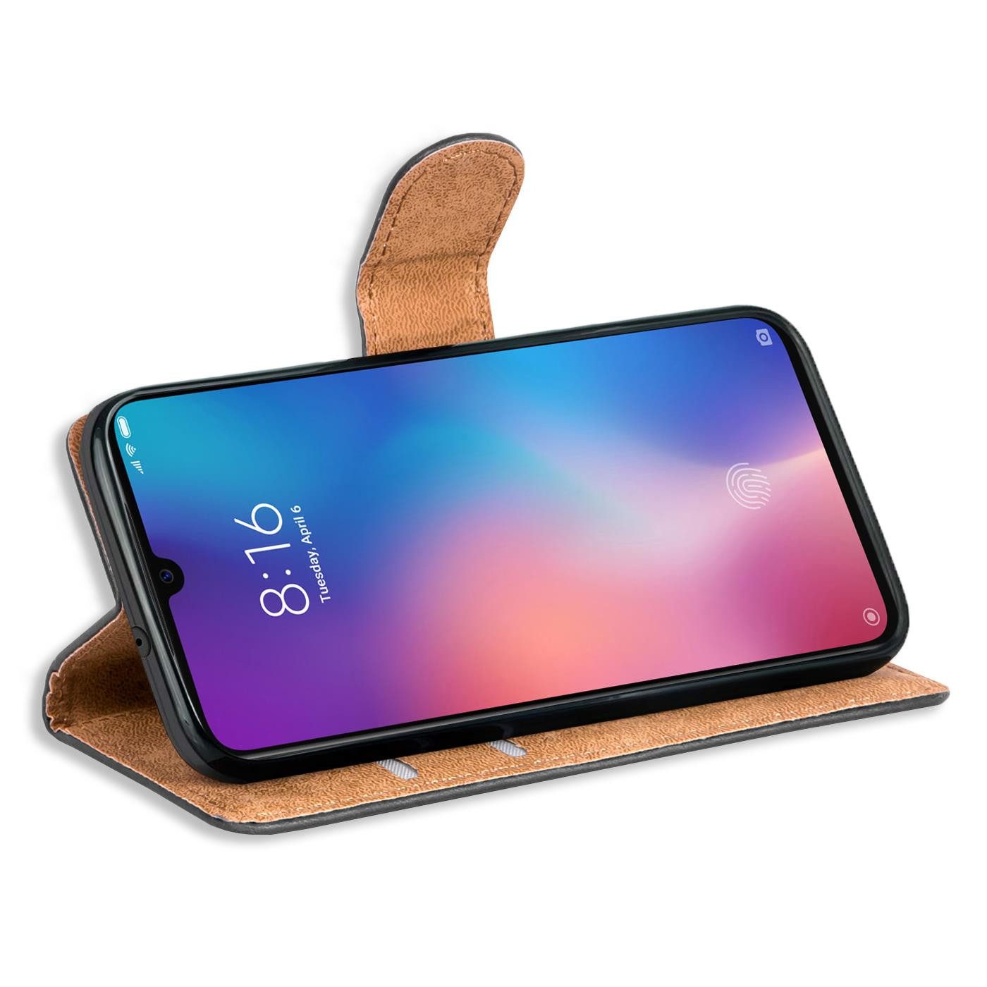 CoolGadget Handyhülle Book Case Handy Tasche für Xiaomi Mi 9 SE 5,97 Zoll, Hülle Klapphülle Flip Cover für Xiaomi Mi 9 SE Schutzhülle stoßfest