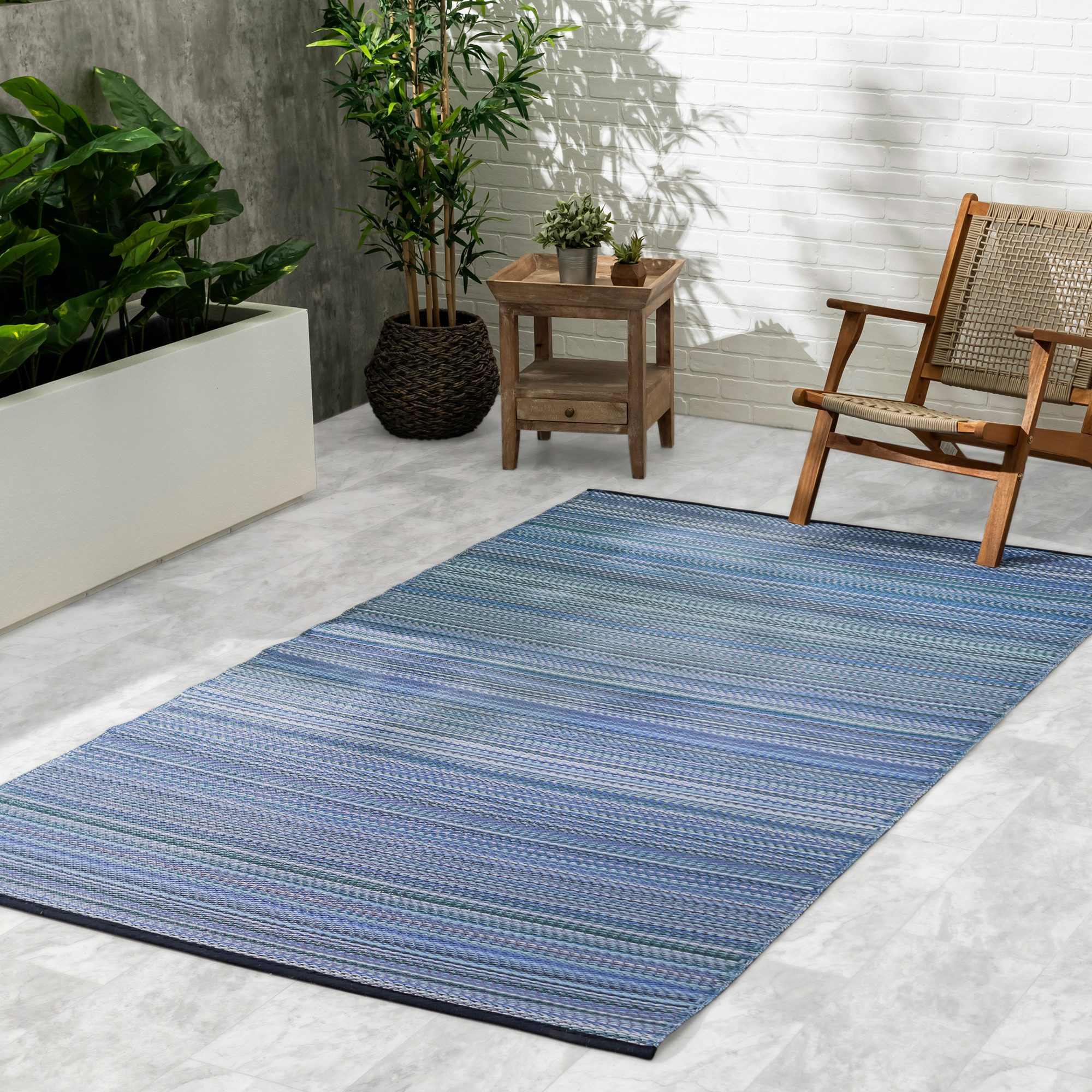 FAB HAB Outdoorteppich Cancun, rechteckig, Wetterfest, Wendbar, Good-Weave-Zertifiziert, Recycelt