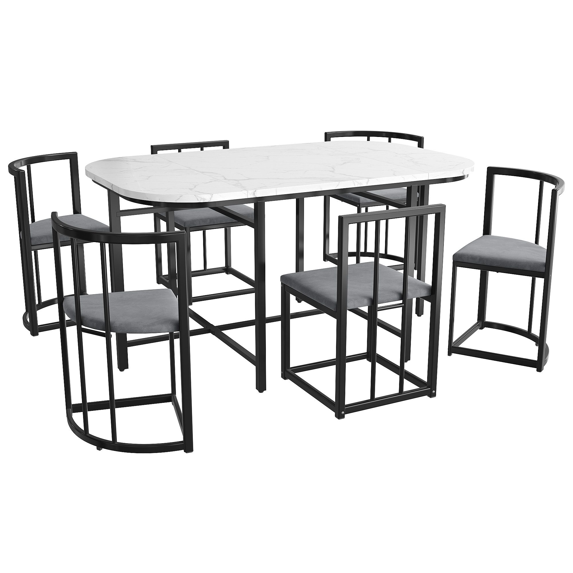OKWISH Essgruppe, (1 Tisch, 4 Hocker günstig online kaufen