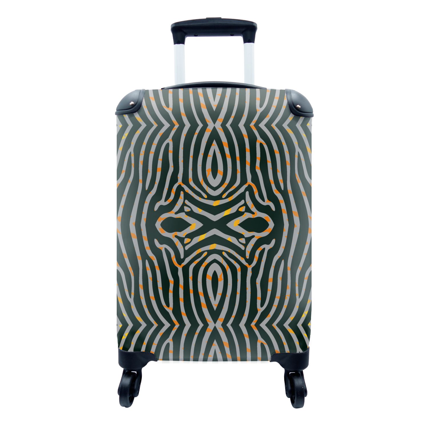 - - Reisetasche für Tiermuster Handgepäckkoffer Zebra 4 Muster, mit Ferien, MuchoWow Reisekoffer Rollen, Trolley, Handgepäck rollen,