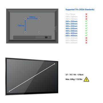 deleyCON deleyCON Universal TV Wandhalterung bis 70" Zoll - Neigbar/Schwenkbar TV-Wandhalterung