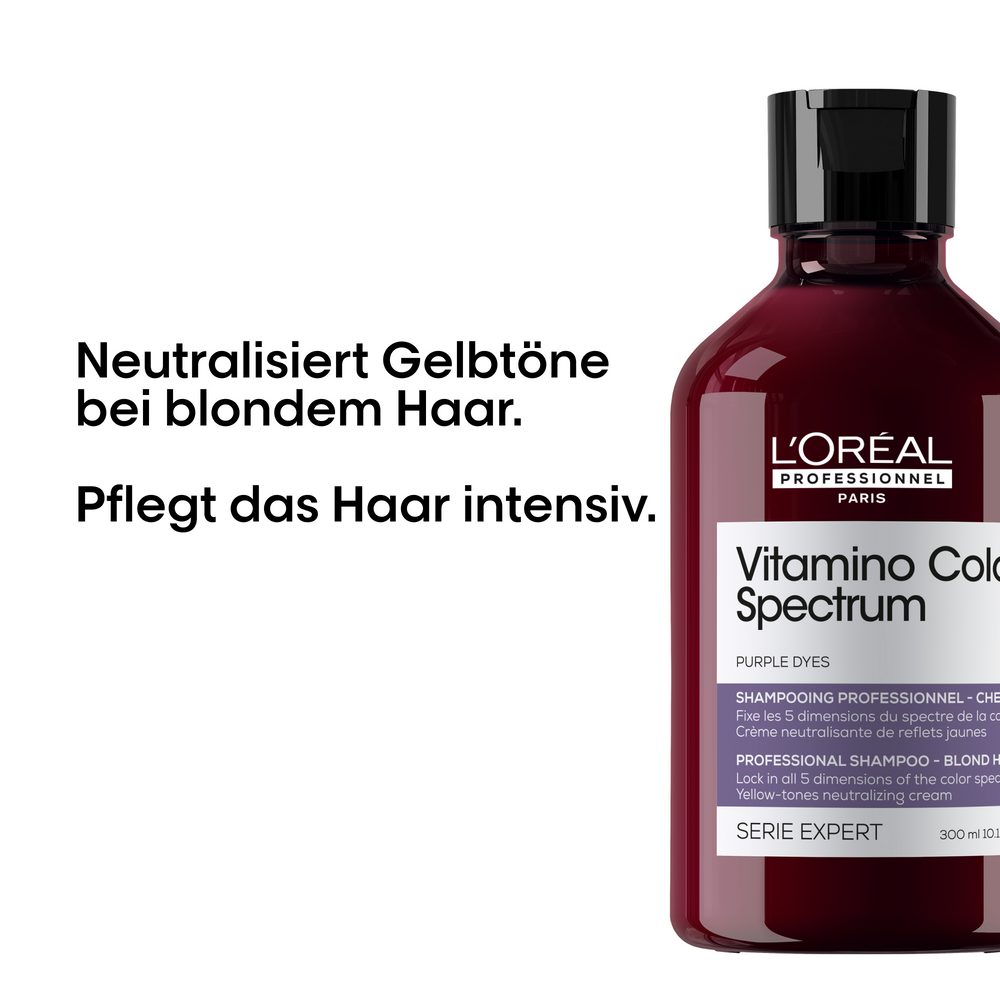 L'ORÉAL PROFESSIONNEL PARIS Haarshampoo Loreal Vitamino Color Spectrum Purple Dyes Neutralizing Shampoo 300 ml