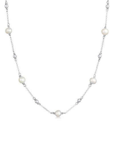 Elli Perlenkette »Erbskette Kugeln Süßwasser-Zuchtperlen 925er Silber«