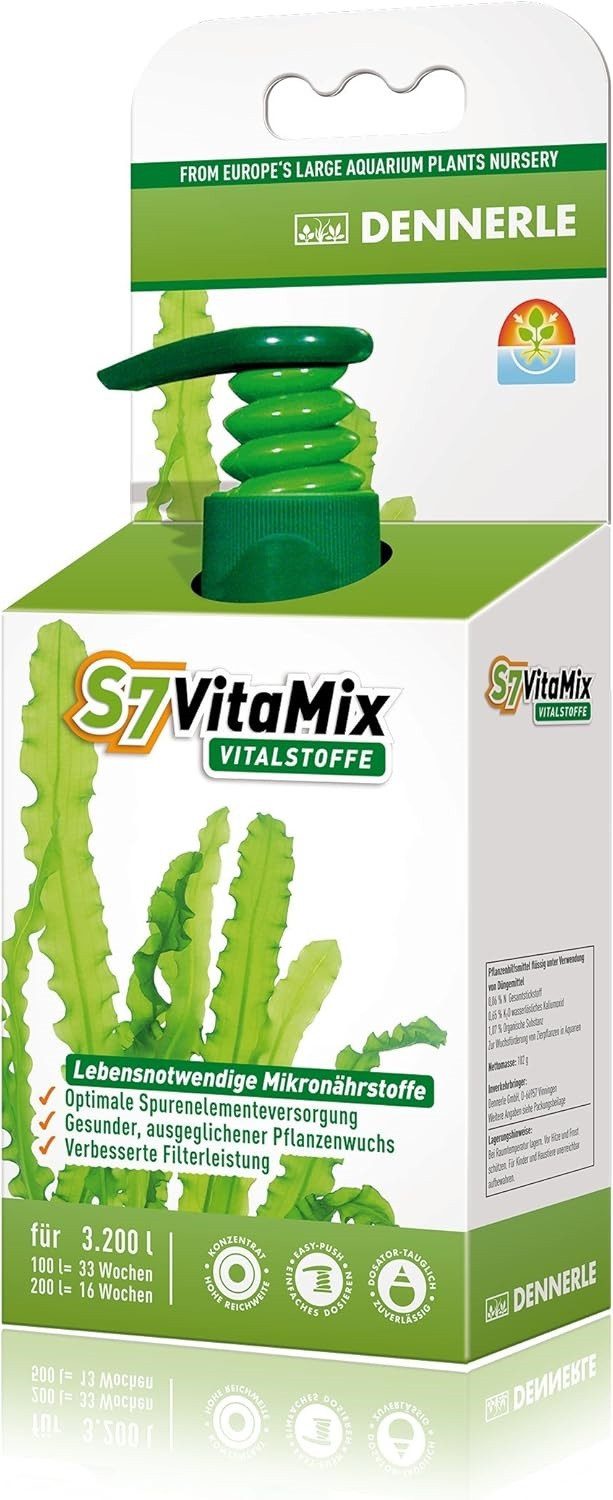 Aquariumpflege Dennerle S7 VitaMix Vitalstoffe für Aquarienpflanzen 100 ml