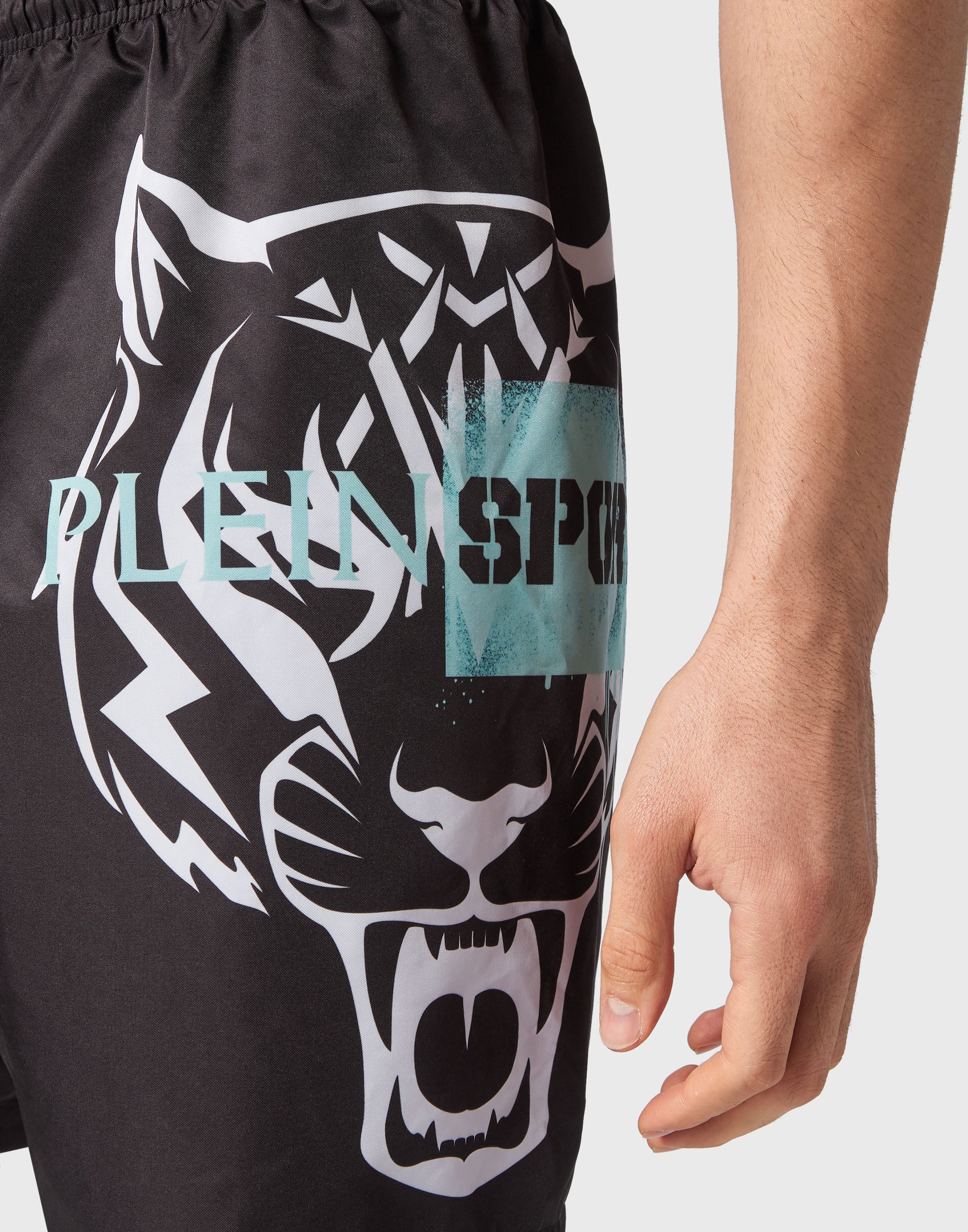PLEIN SPORT Badehose Tiger