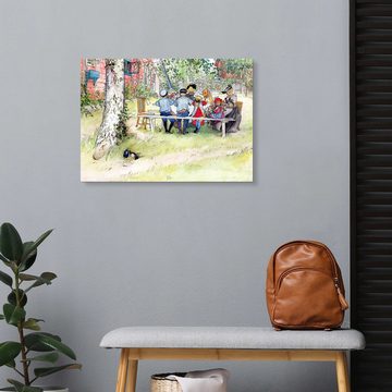 Posterlounge Forex-Bild Carl Larsson, Frühstück unter der großen Birke, Flur Landhausstil Malerei