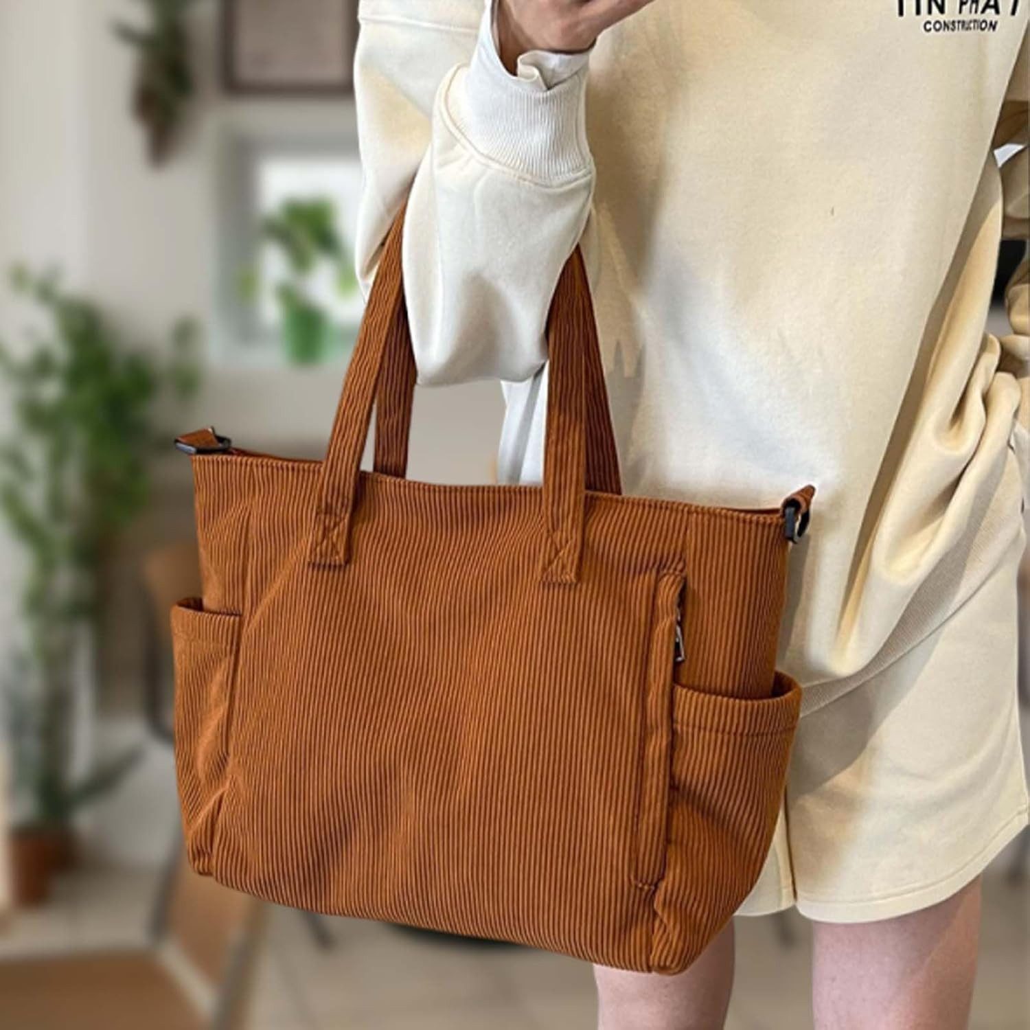 nsihing Umhängetasche Damen Schultertasche Groß Shopper Tote Bag Handtasche Strandtasche, Geschenk für Frauen Weihnachten Geburtstag Valentinstag – Bild 2 von 3