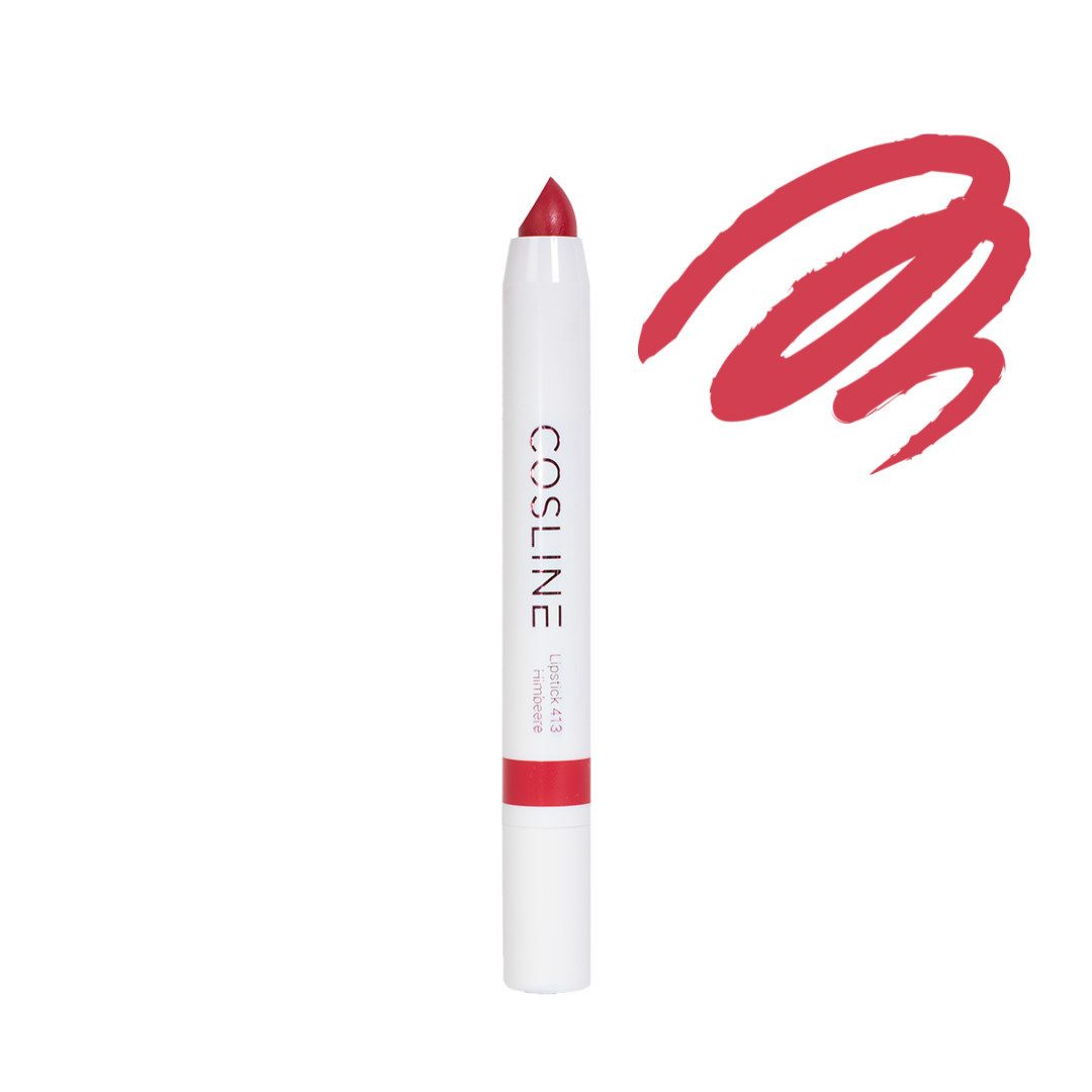 Cosline Cosmetics Lippenstift langanhaltend, pflegend, cremige Textur, mit natürlichen Inhaltsstoffen, Made in Germany
