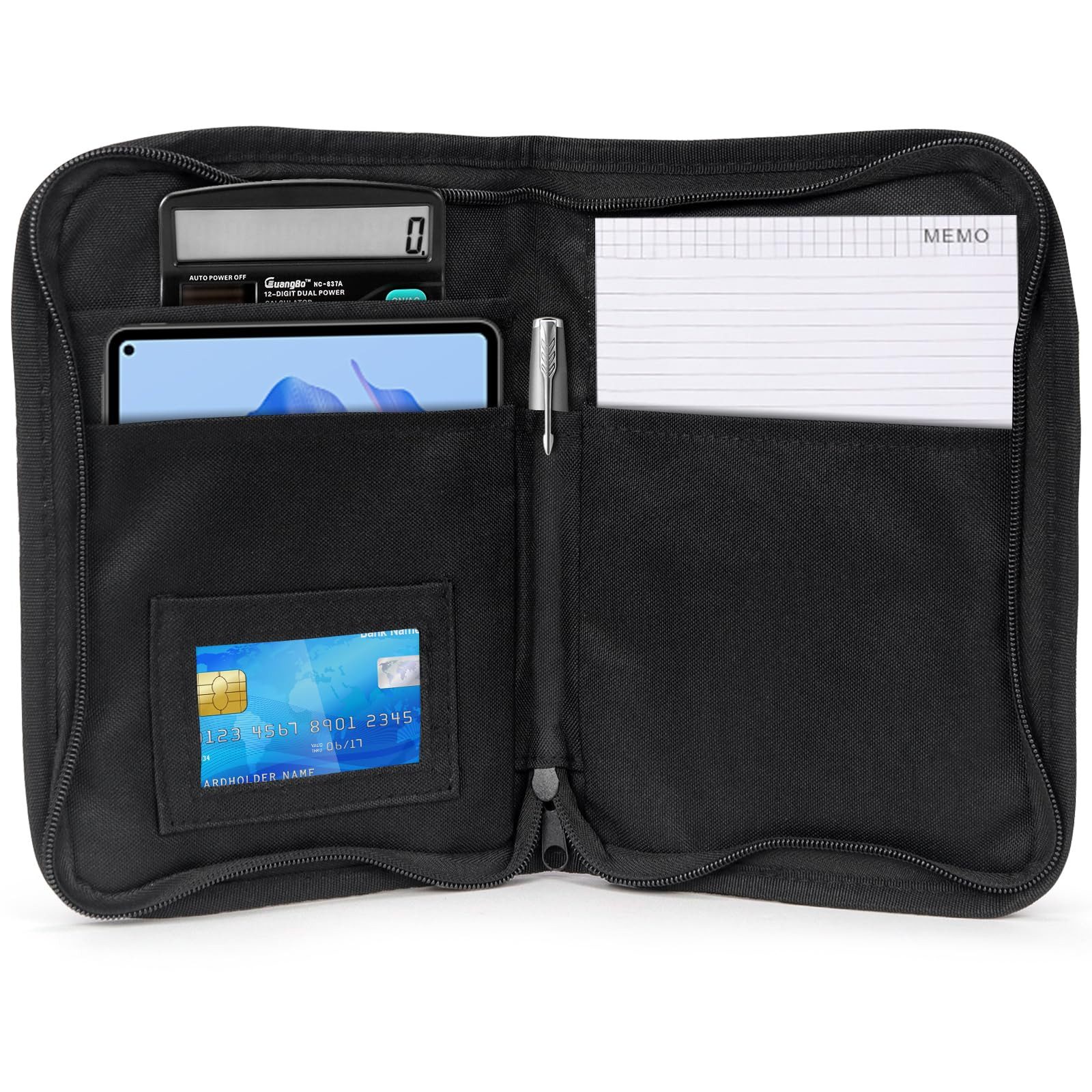 FOUORTUNATE-BEE Organisationsmappe Auto Dokumententasche A5 Handschuhfach Organizer Mappe, Fahrzeug Papiere Aufbewahrung Auto Büro Schule Tasche