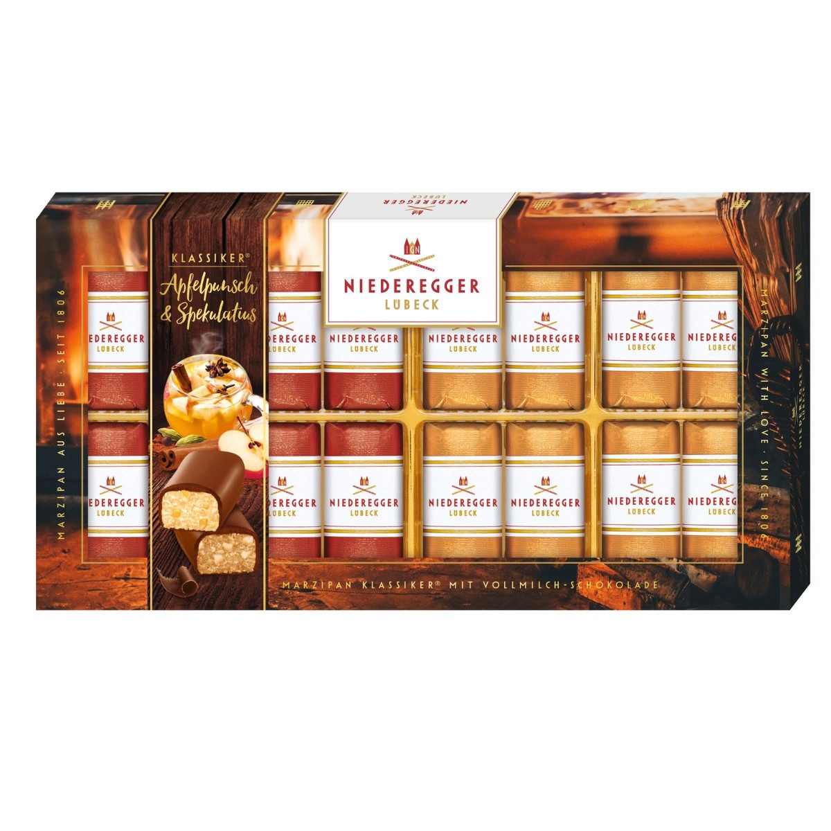 Niederegger Süßigkeit Winter-Klassiker Apfelpunsch & Spekulatius, 200g, Niederegger, 200 g