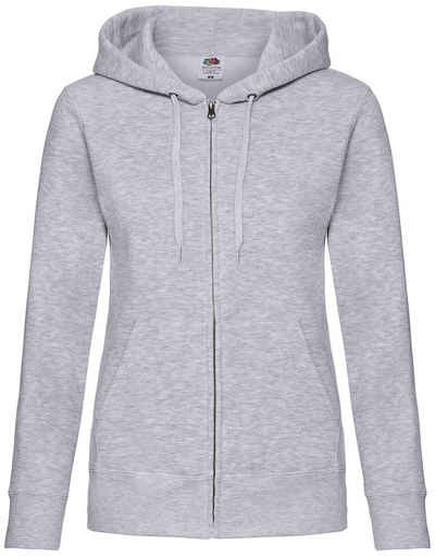 Fruit of the Loom Sweatjacke Premium Hooded Sweat Jacket Lady-Fit