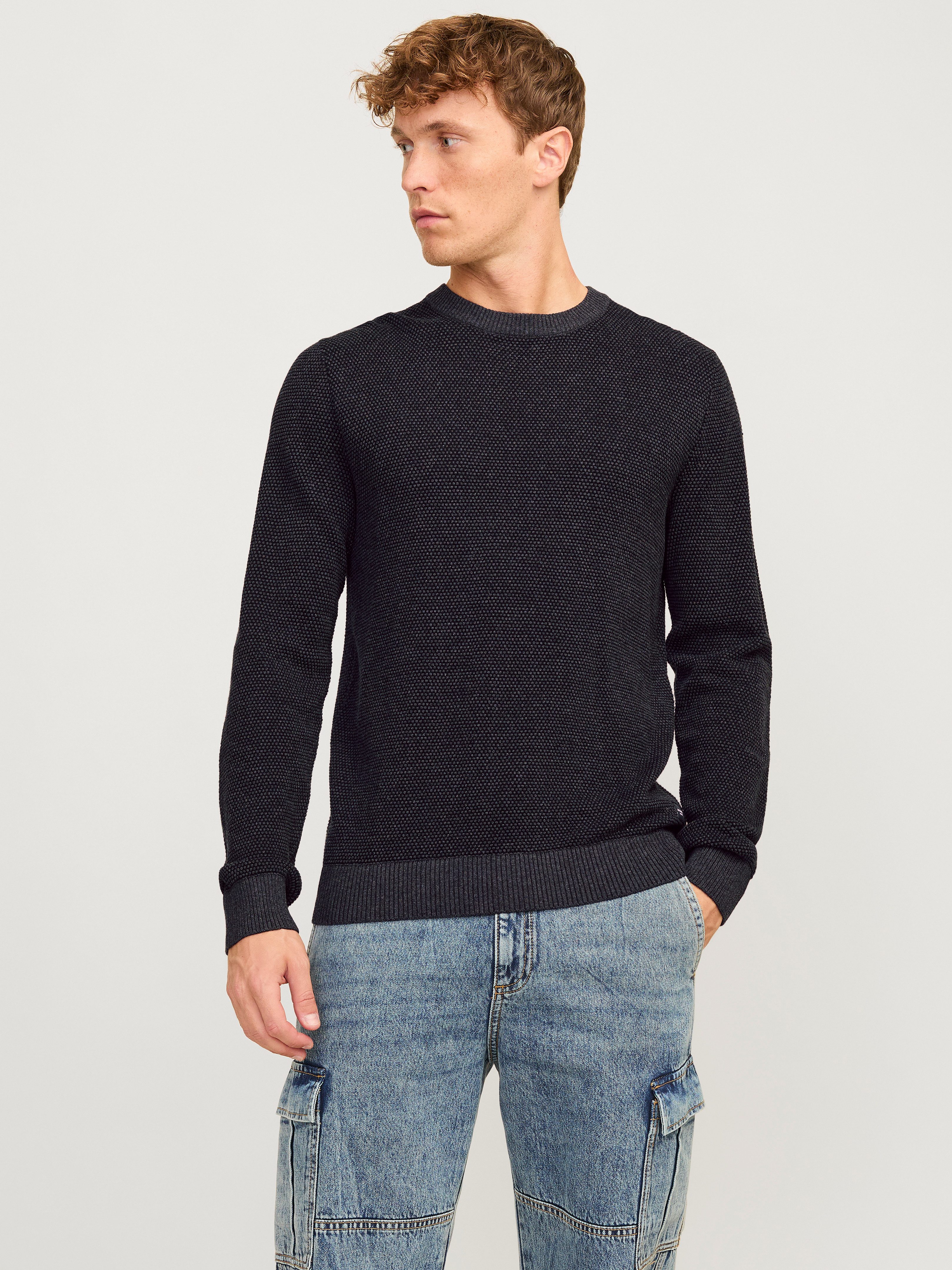 Jack & Jones Rundhalspullover JJEGLOBE KNIT günstig online kaufen