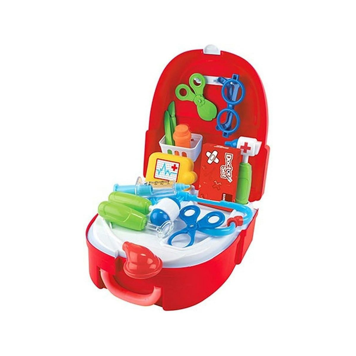 Toi-Toys Spielzeug-Arztkoffer DOCTOR Doktor-Set mit viel Zubehör im Rucksack 20-teilig