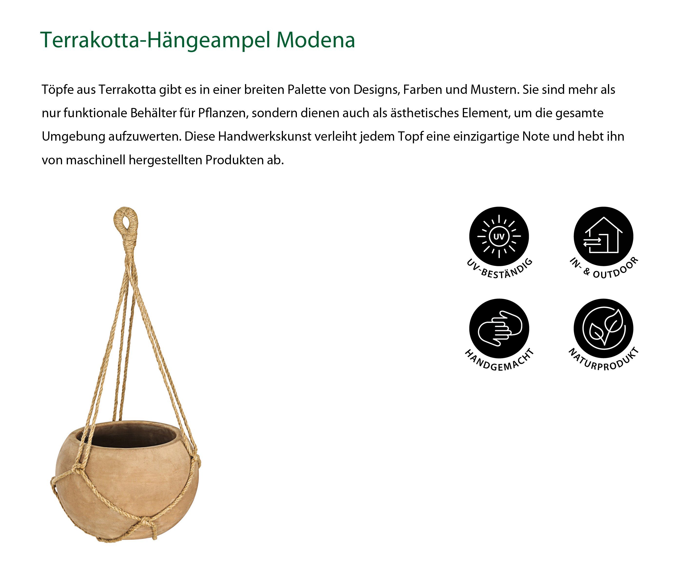 Dehner Blumenampel Hängeampel Terra, Terrakotta, hellbraun günstig online kaufen