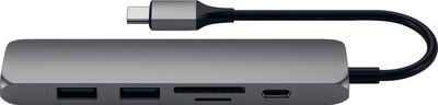 Satechi »Type-C Slim Multi-Port V2« Adapter zu HDMI, MicroSD-Card, SD-Card, USB 3.0, USB Typ C, 12 cm