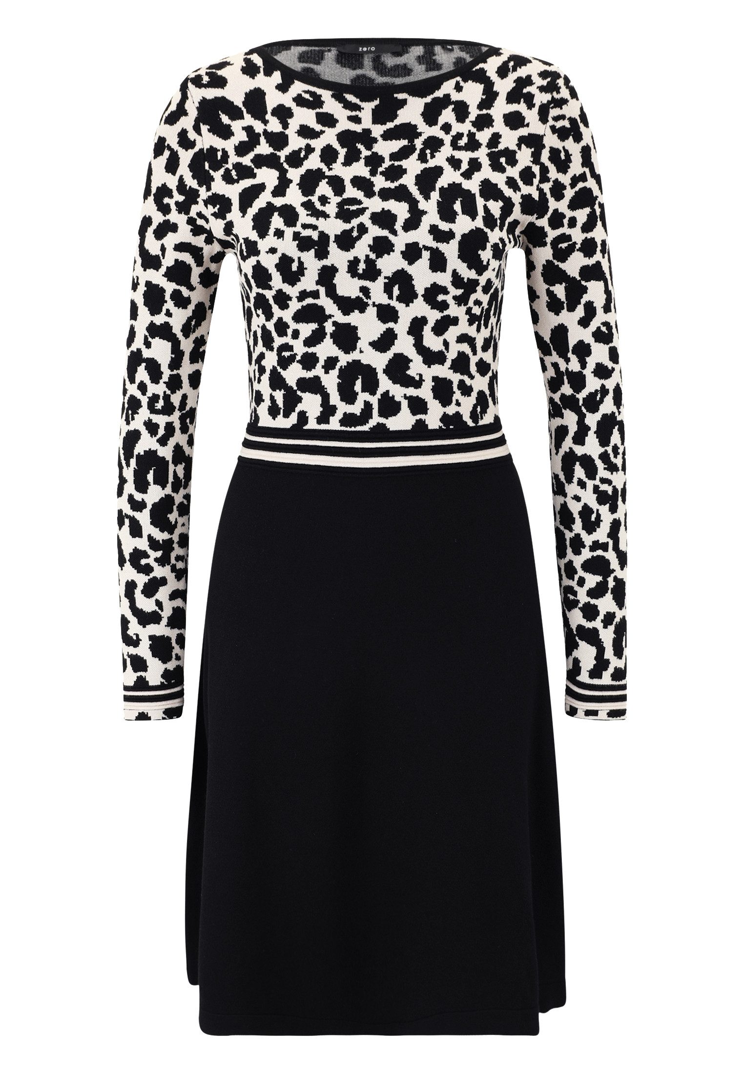 Zero Strickkleid Damen Strickkleid mit Leomuster Plain/ohne Details günstig online kaufen
