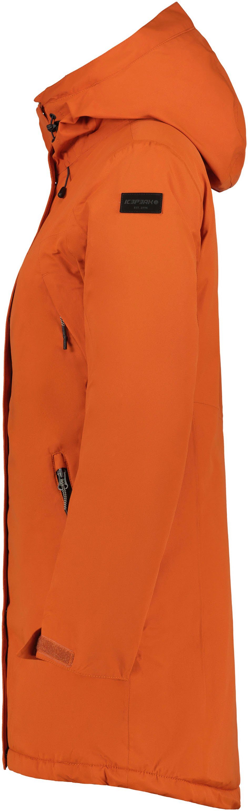 Icepeak Parka PINESDALE Atmungsaktiv & orange Wasserabweisend & Winddicht