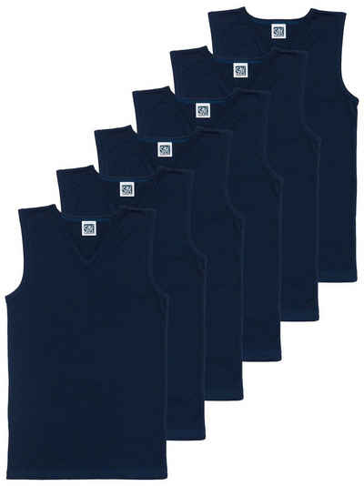 Sweety for Kids Unterhemd 6er Sparpack Knaben City Shirt Single Jersey (Spar-Set, 6-St) hohe Markenqualität